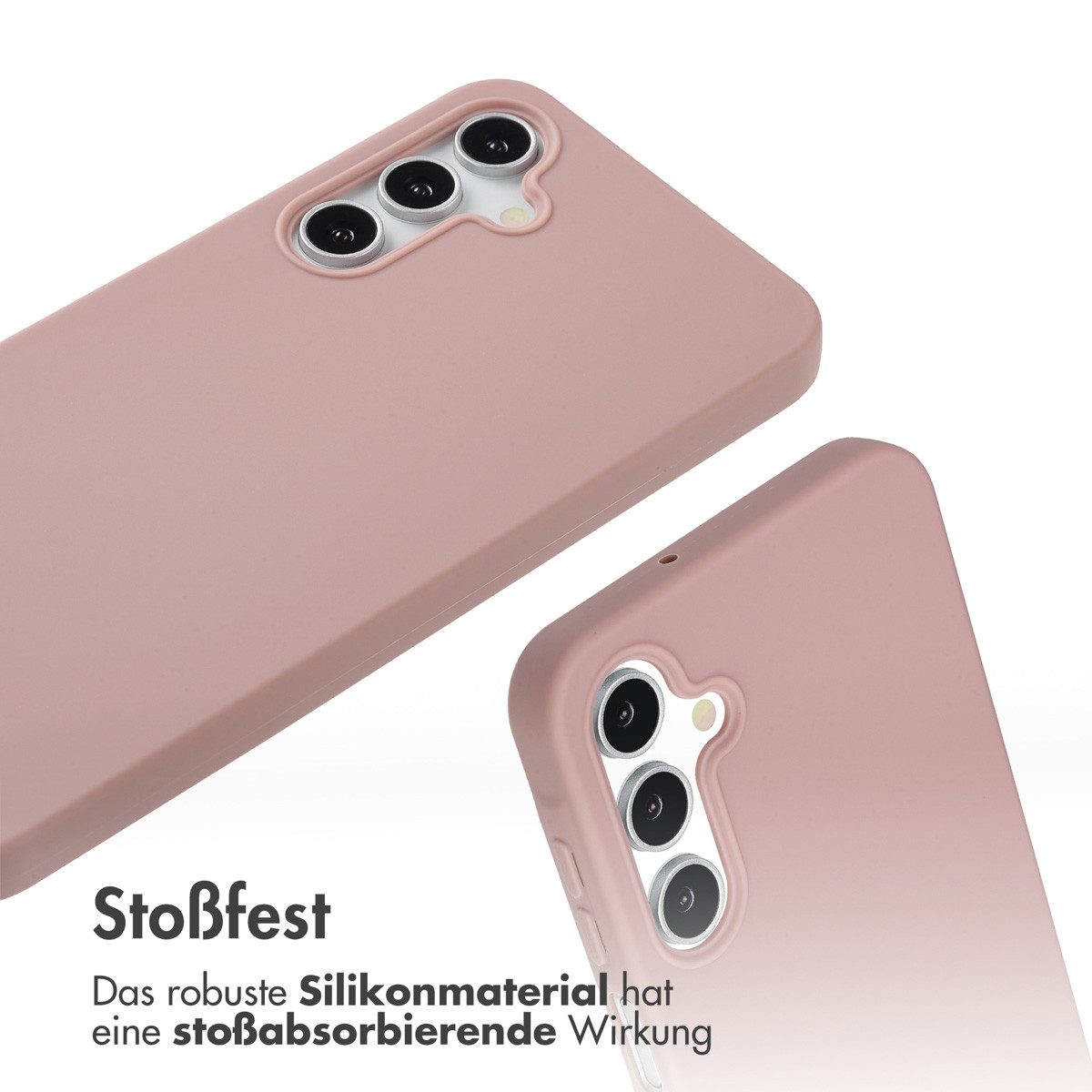 imoshion Handyhülle imoshion SilikonHülle mit Band Samsung Galaxy A16 - Sand Pink – Bild 5 von 5