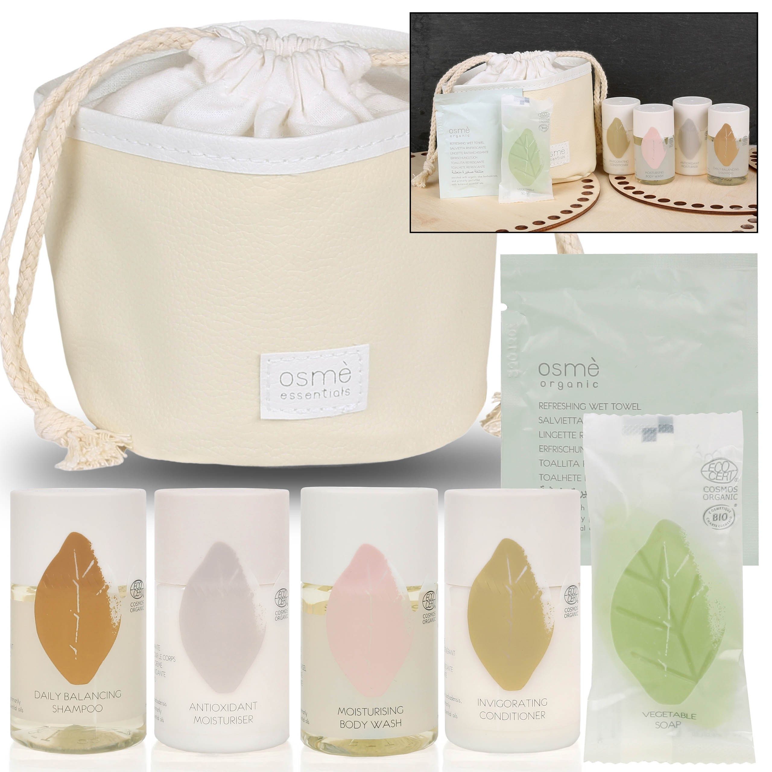 Essentials Körperpflegemittel Osmè "Essentials" Pflegekosmetik-Set im Etui, Reisekosmetik