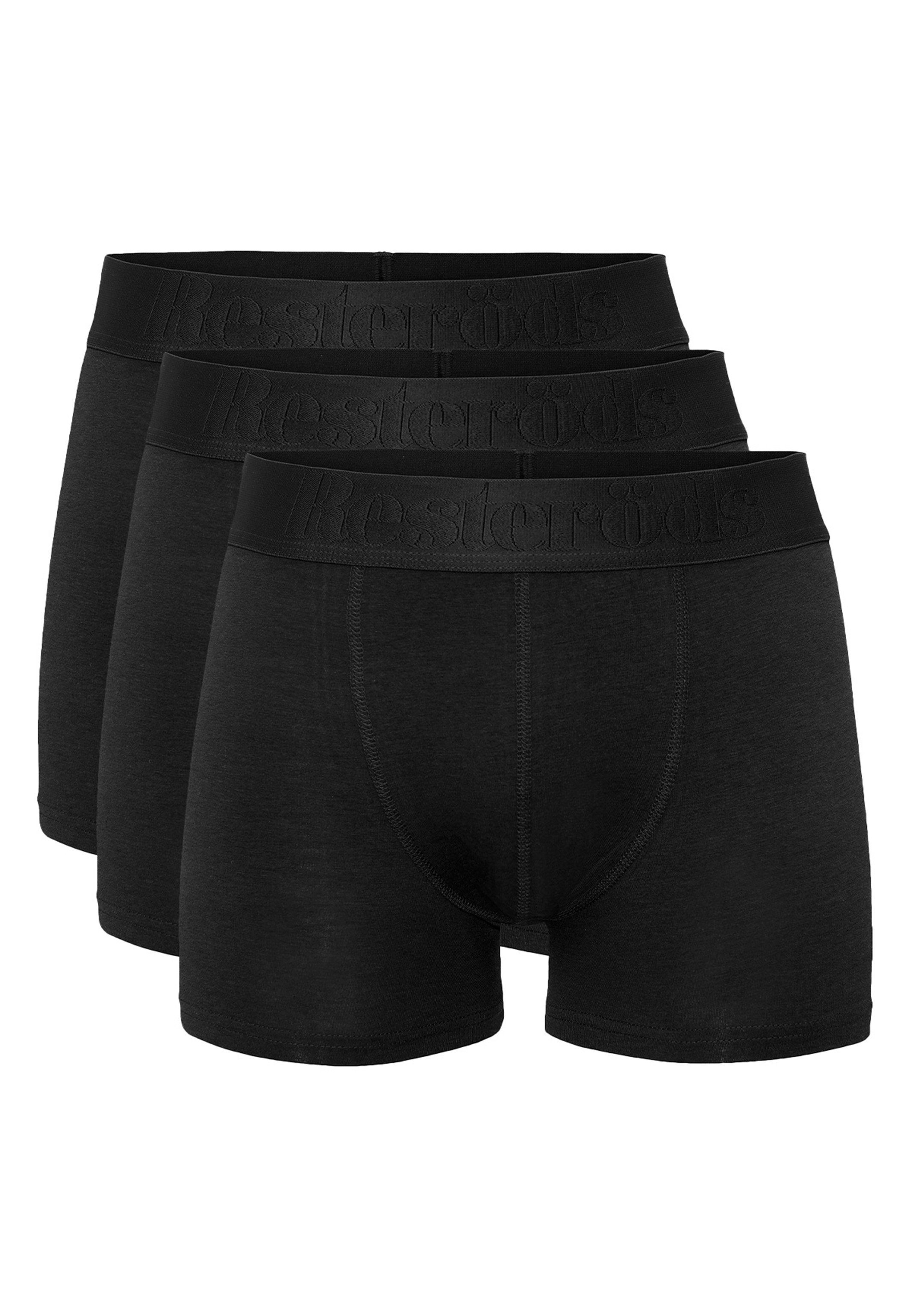 Resteröds Retro Boxer 3er Pack Organic Cotton (Spar-Set, 3-St) Retro Short / Pant - Baumwolle - ohne Eingriff - Mit Bio-Baumwolle