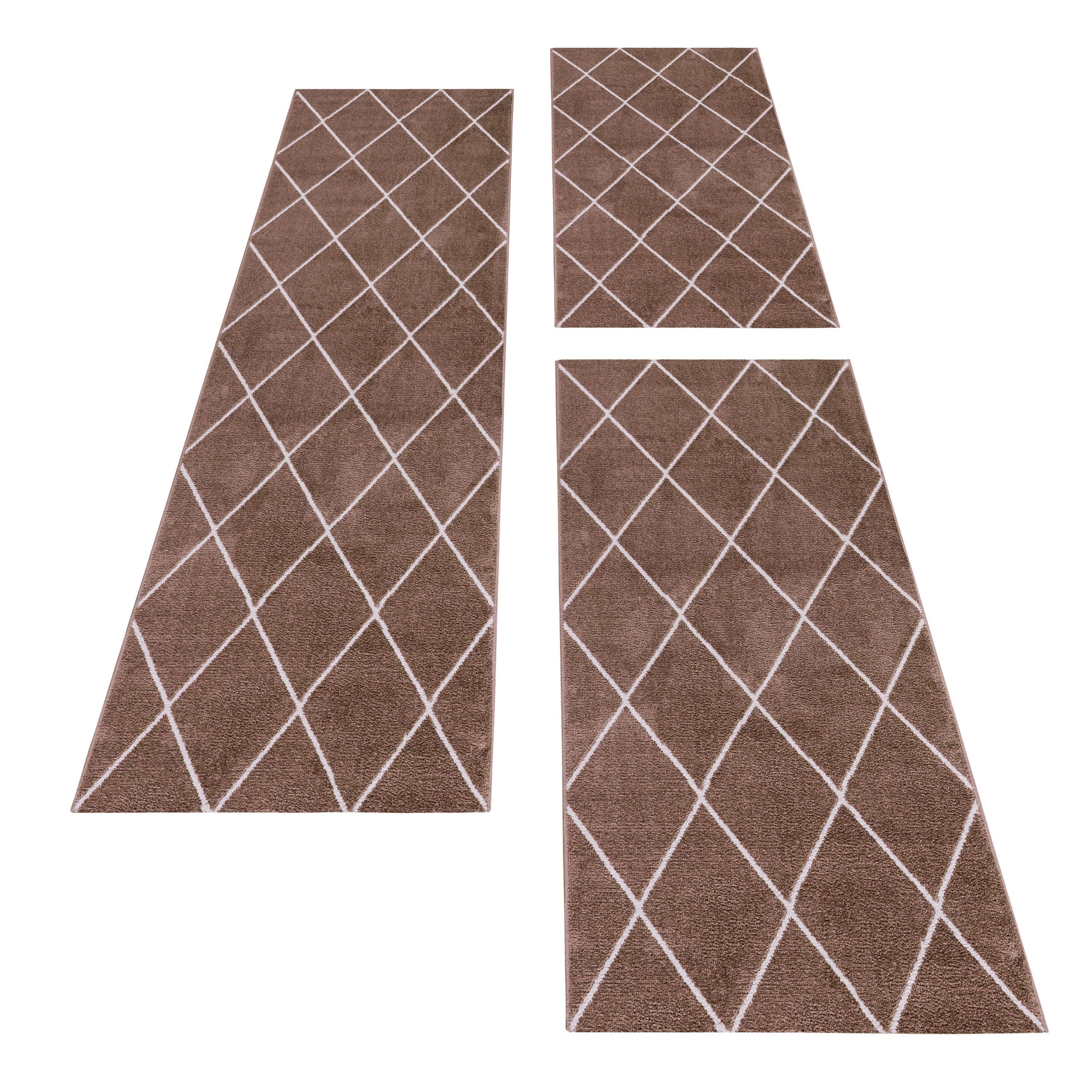SIMPEX24 Kurzflor-Bettumrandung Geometrisch Design, Höhe 11 günstig online kaufen