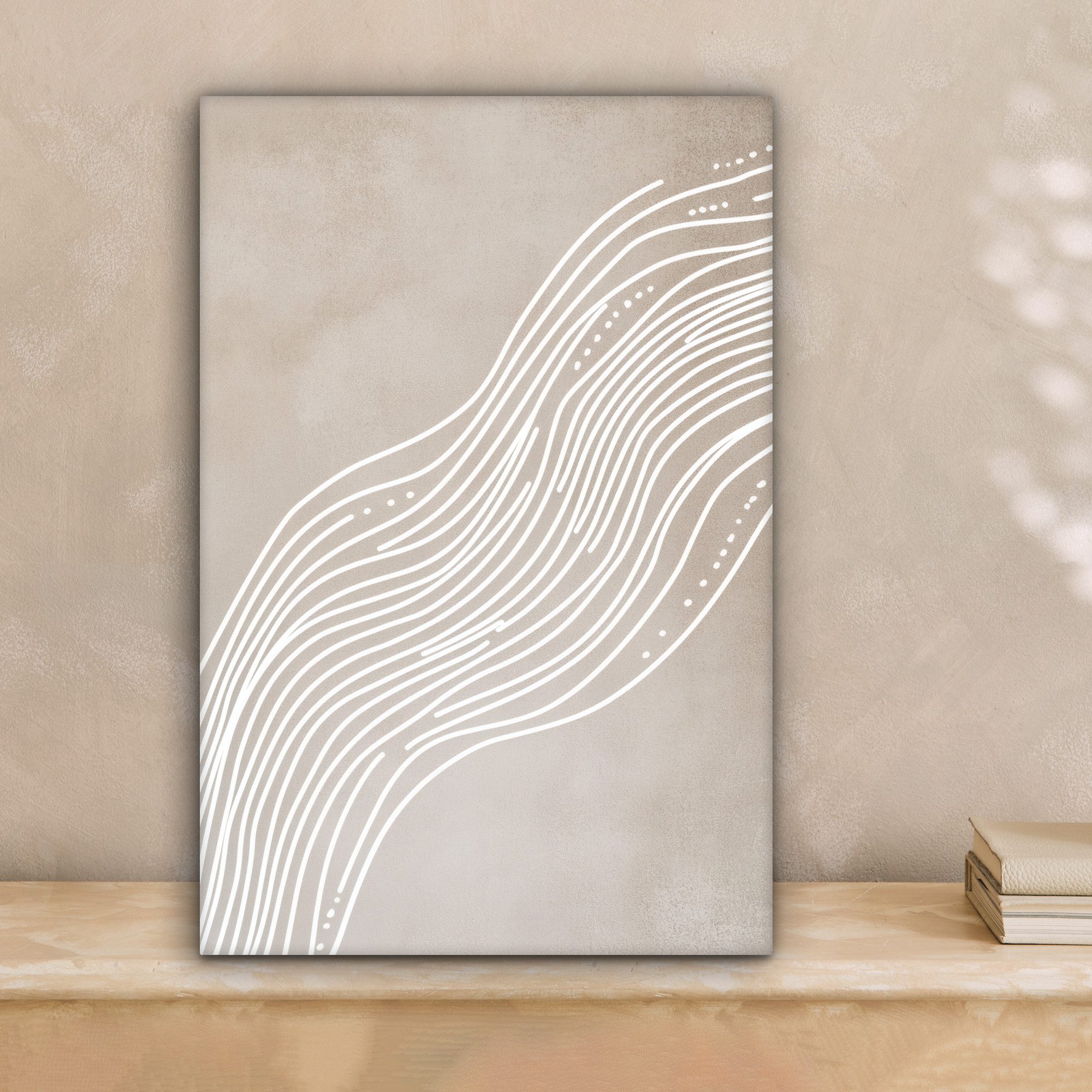 OneMillionCanvasses® Leinwandbild Wellenlinien - Fließend - günstig online kaufen