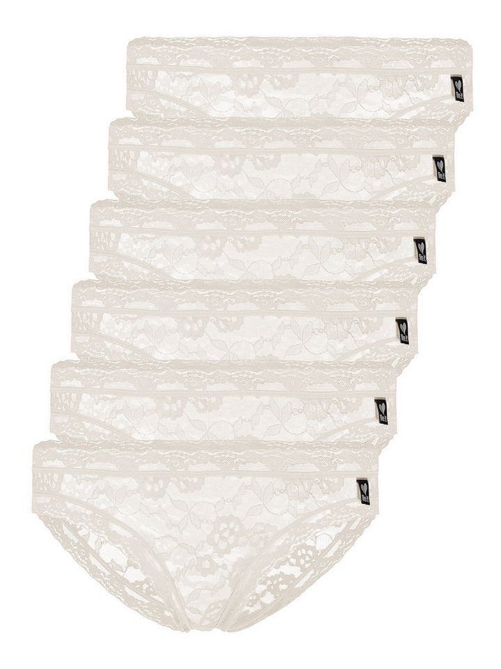 like it! Bikinislip 6er Pack Minislip Lisa (Packung, 6-St) Slip komplett aus weicher und sanfter Spitze