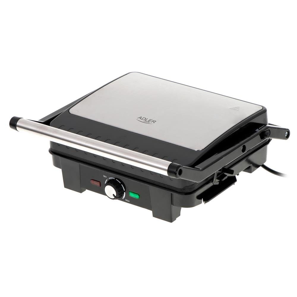 Adler Kontaktgrill AD 3051, 2800 Watt, Elektrogrill, XL Kontaktgrill, Sandwichtoaster