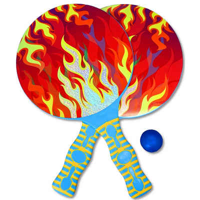 Toi-Toys Badespielzeug GO PLAY Beach Tennis - Flames (2 Schläger + Ball)