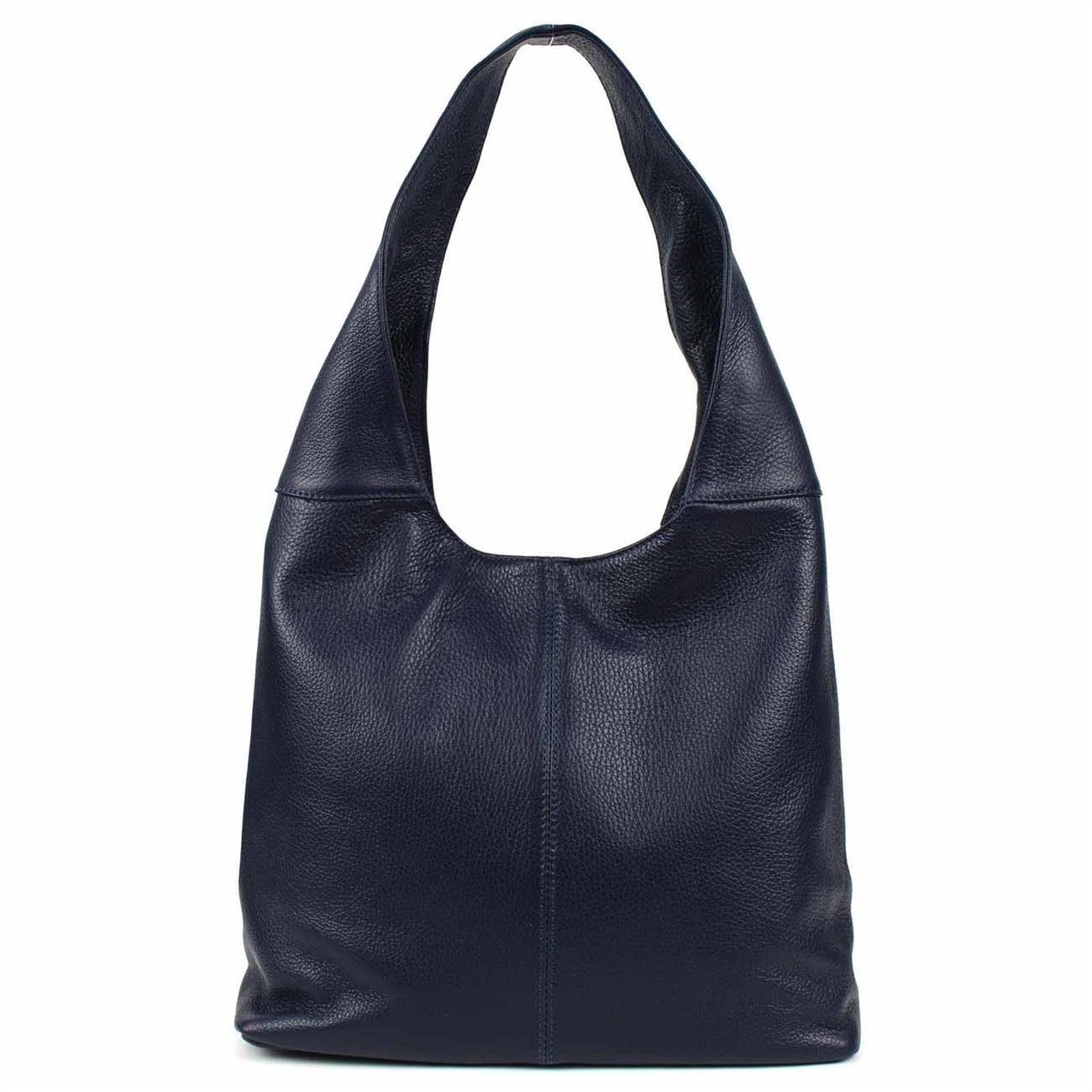 ITALYSHOP24 Shopper Made in Italy Damen Leder Tasche Schultertasche, ein Leichtgewicht, als Handtasche, Umhängetasche tragbar