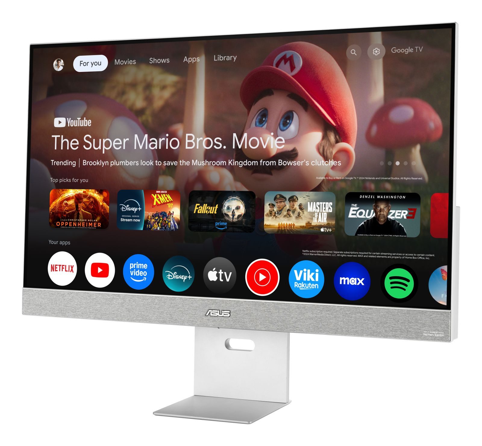 Asus ZenScreen Smart MS32UC 31.5-inch UHD (3840 x 2160) IPS panel with 98% TFT-Monitor (3840 x 2160 px, 4K Ultra HD, 5 ms Reaktionszeit, 60 Hz, IPS, Wi-Fi, Lautsprecher, HDCP, HDR, Kopfhörerbuchse, Höhenverstellbar)