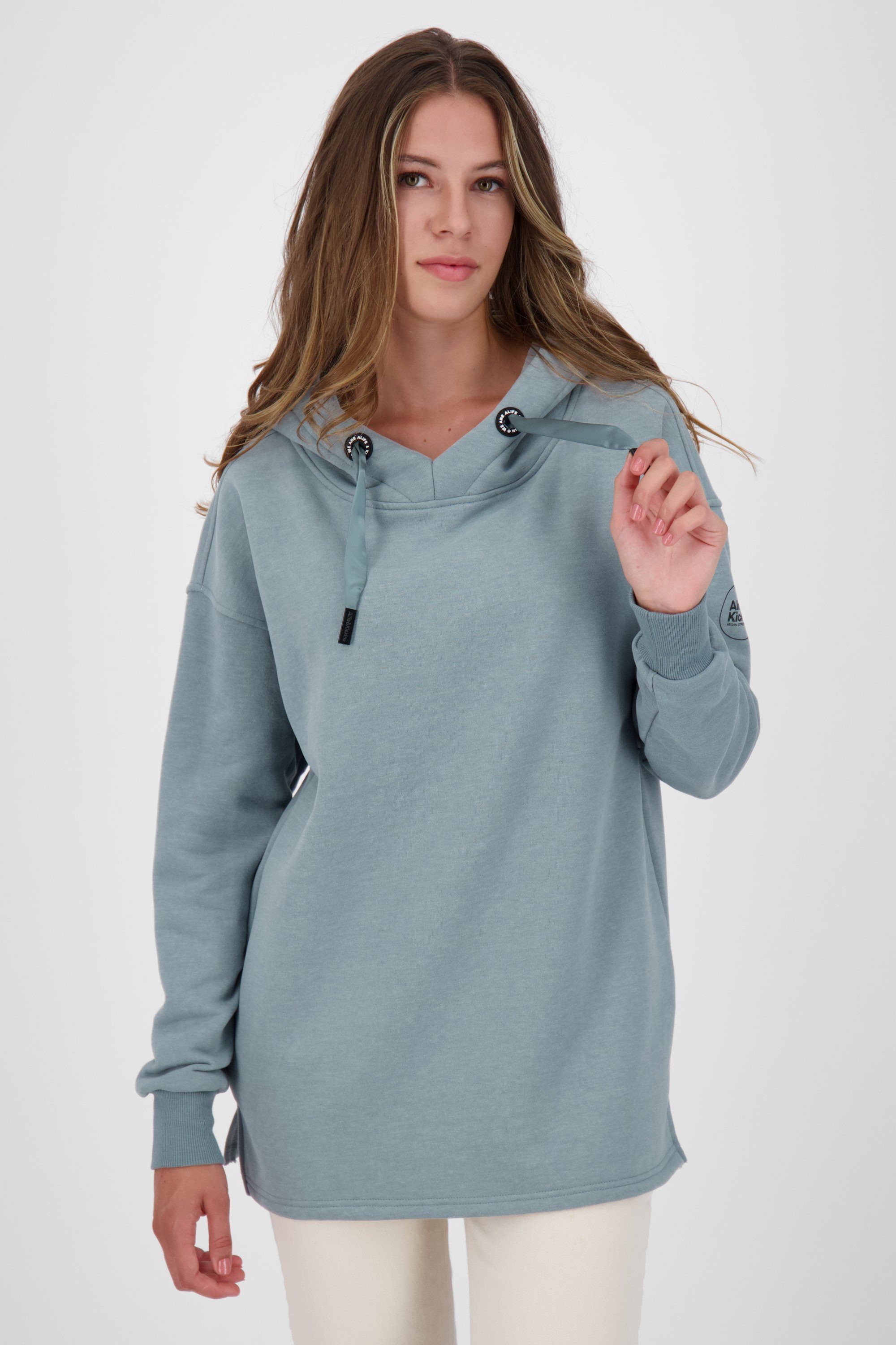Verkaufsförderungsstrategie Alife & Kickin A Sweat pacific melange Sweatshirt Kapuzensweatshirt Damen Kapuzensweatshirt, JessicaAK