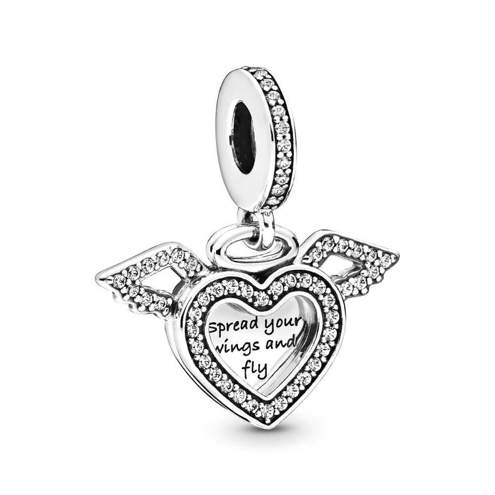 Charm-Einhänger PANDORA Charm "Herz & Engelsflügel"