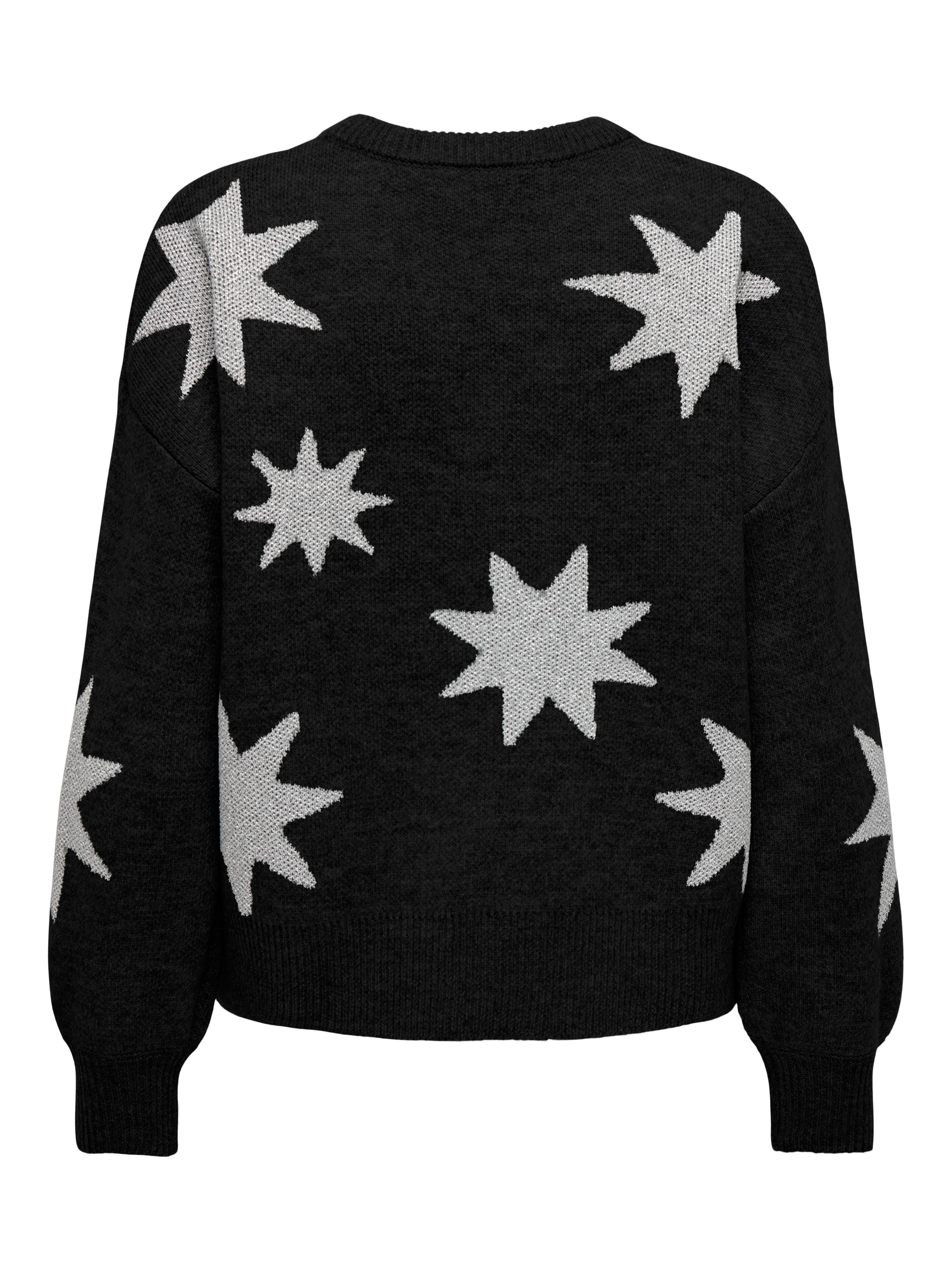 ONLY Rundhalspullover ONLROSIE LS O-NECK GLITTER KNT günstig online kaufen