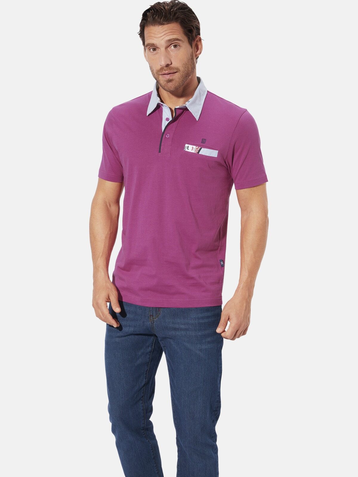 Babista Poloshirt SAVINO mit stylischem Webkragen