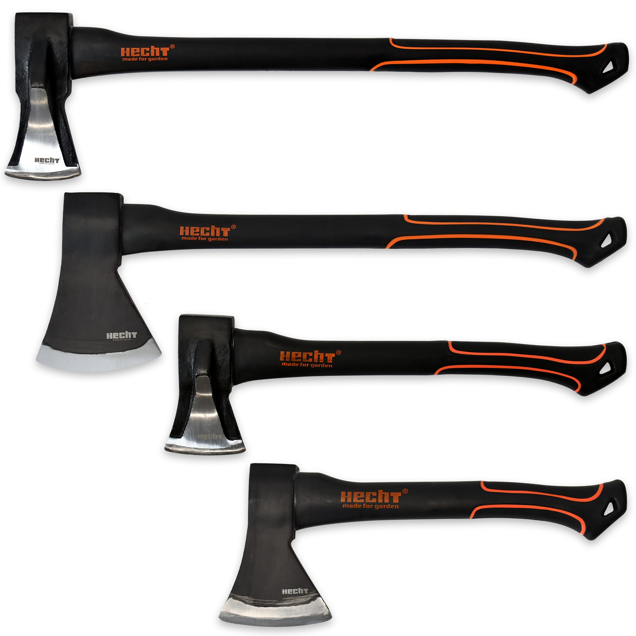 Hecht Axt 30, 40cm Beile 55cm Axt 63cm Spaltaxt Set, (4-St), Fiberglaskern, günstig online kaufen