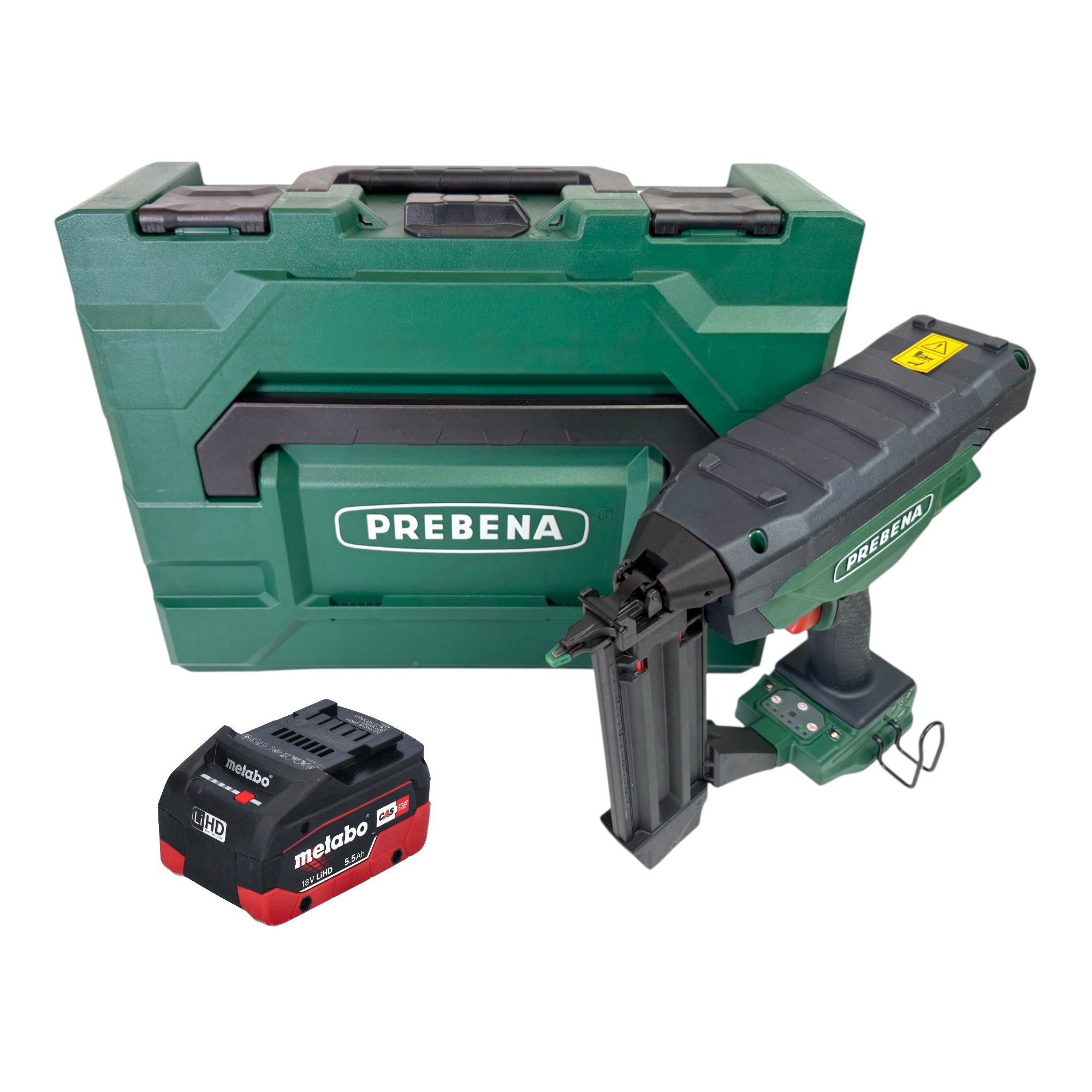 Prebena Stauchkopfnagler PKT-3-J55 18 V 16 - 55 mm + 1x LiHD Akku 5,5 Ah - ohne Ladegerät
