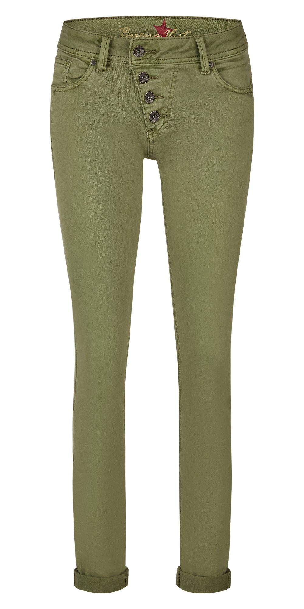 Buena Vista Stoffhose ? Damen Stoffhose Regular Fit ? grüne Stretch Hose ? günstig online kaufen