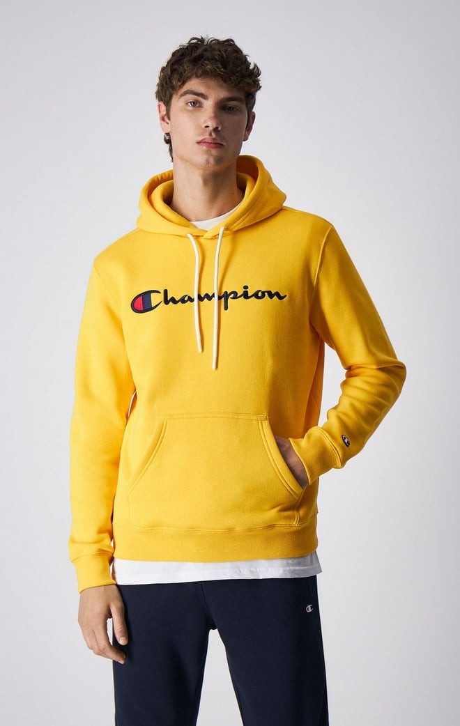 Hooded Sweatshirt Champion Sweatshirt Gelb Oversized Hoodie Gelber