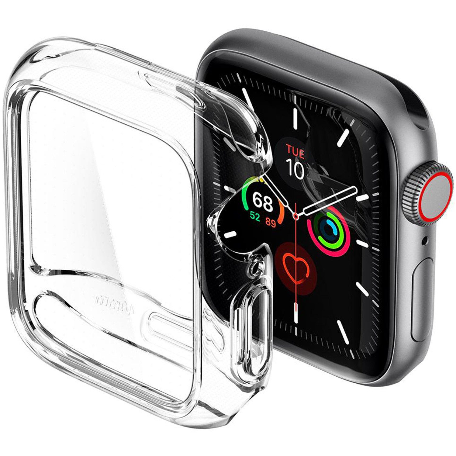 Spigen Displayschutzfolie Spigen Ultra Hybrid Case Apple Watch 4 / 5 / 6 / SE - 40 mm - Transpar, 1 Stück – Bild 4 von 5