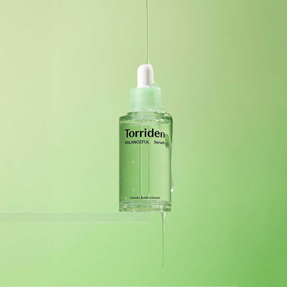 Torriden Gesichtsserum BALANCEFUL CICA CALMING SERUM, für empfindliche Haut, reduziert Rötungen und beruhigt effektiv