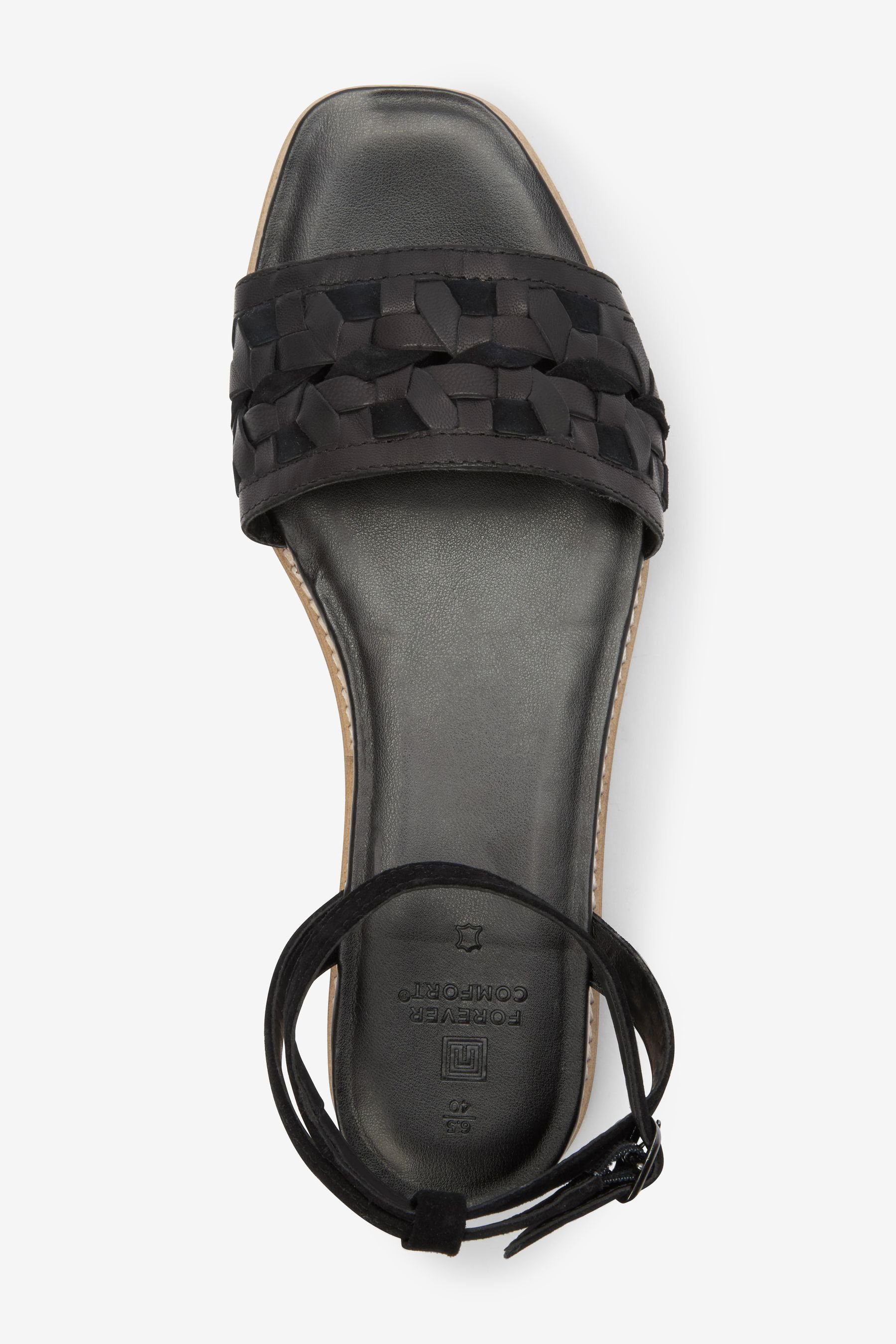 Next Forever Comfort® Sandalen aus Leder, extra weit Keilsandalette (1-tlg)