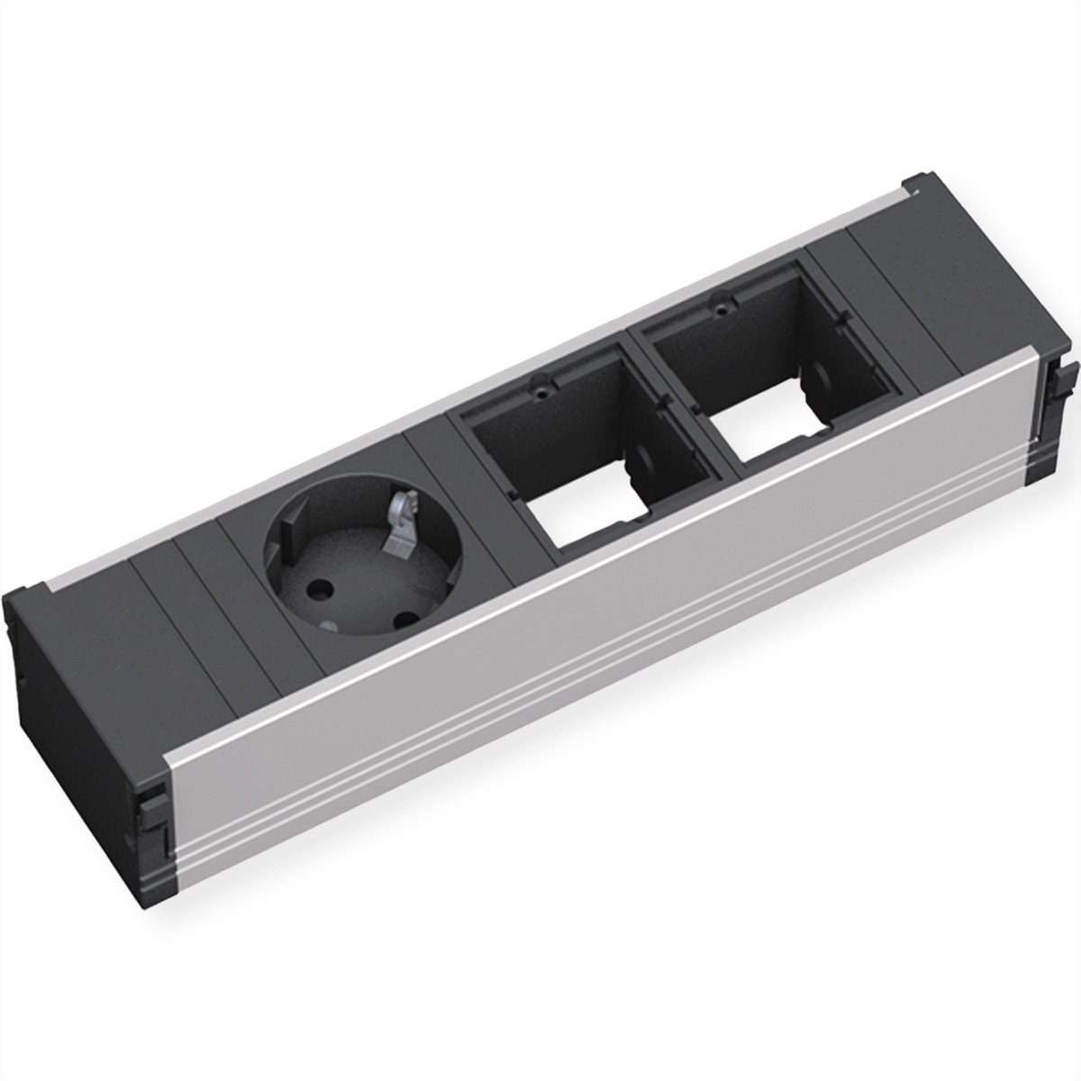 Bachmann CONI 1x Schutzkontakt 2x ABD Einbau-Tischsteckdosenleiste (Kabellänge 0.1 m), 912.002