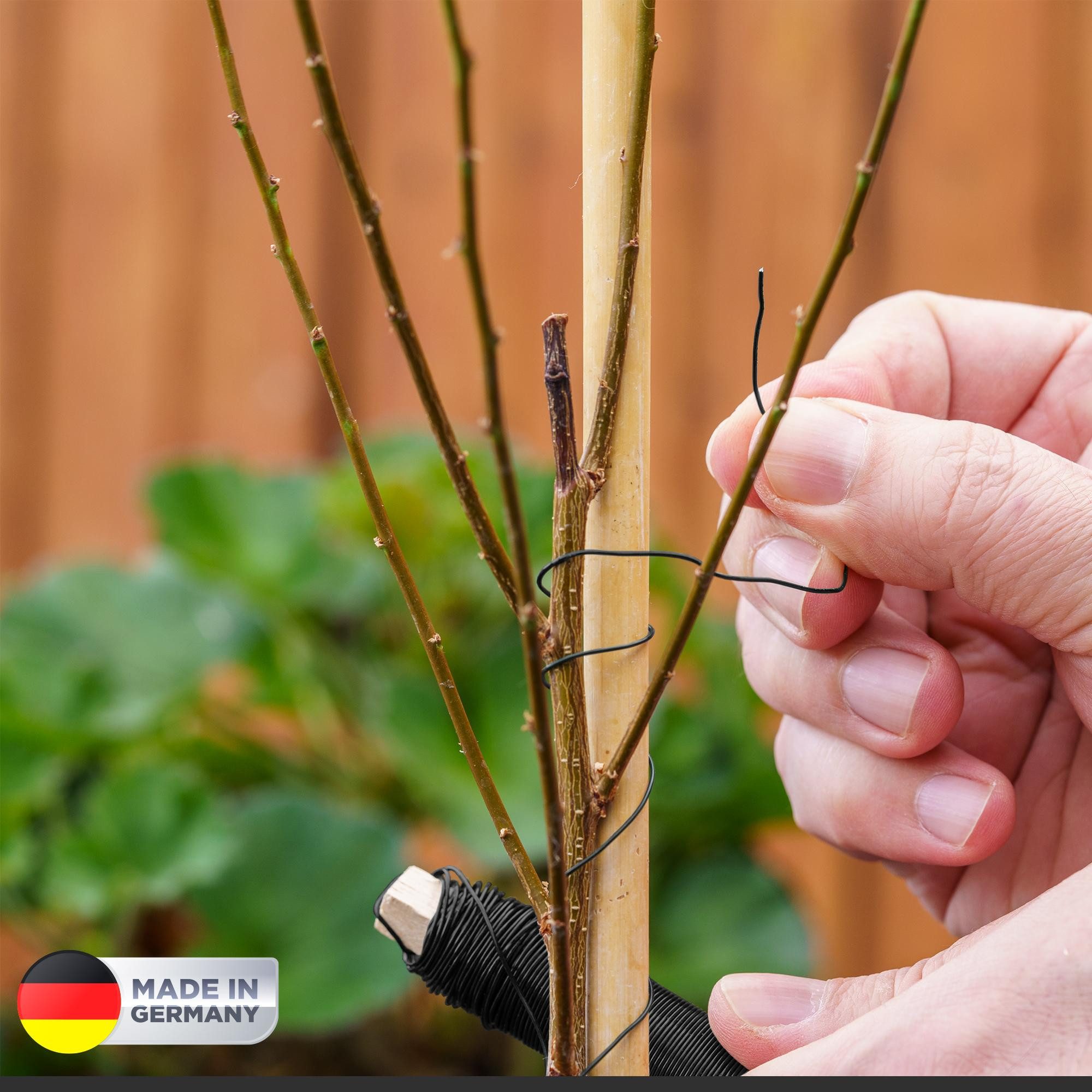 ECENCE Bindedraht Blumendraht verzinkt Wickeldraht 4x35m Basteldraht