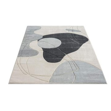 Teppich BONITO 7158, Carpet City, rechteckig, Höhe: 11 mm, Flachflor, Hochtief-Muster/ 3D-Effekt