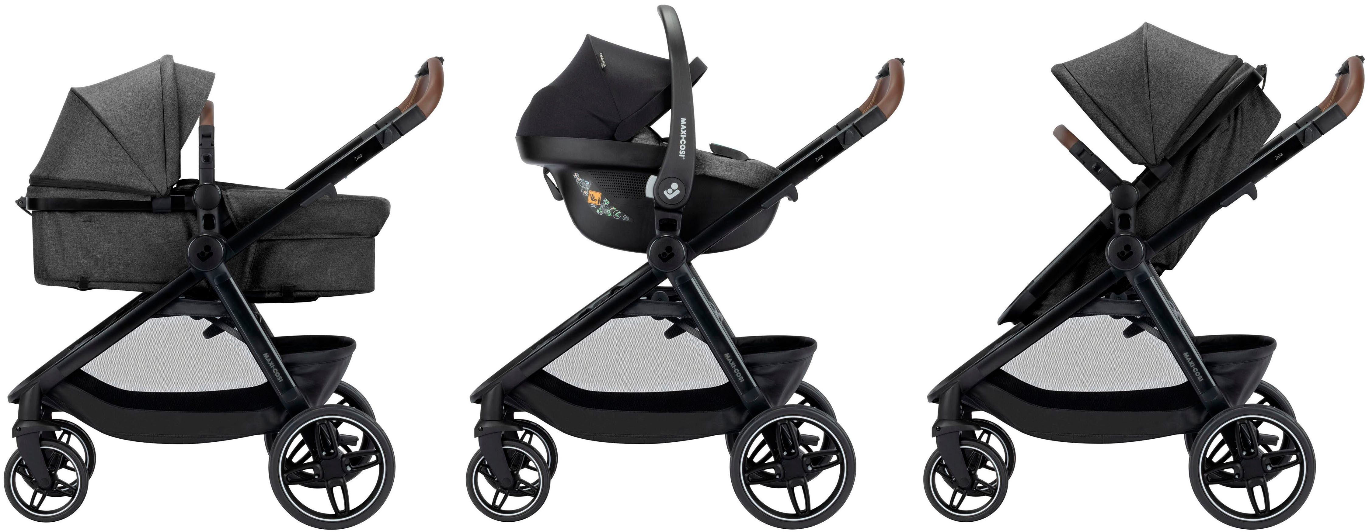 Maxi-Cosi Kombi-Kinderwagen Zelia S TRIO2, (Set), inkl. Babyschale, Regenschutz und 2-in-1 Kinderwagensitz/Babywanne – Bild 5 von 5