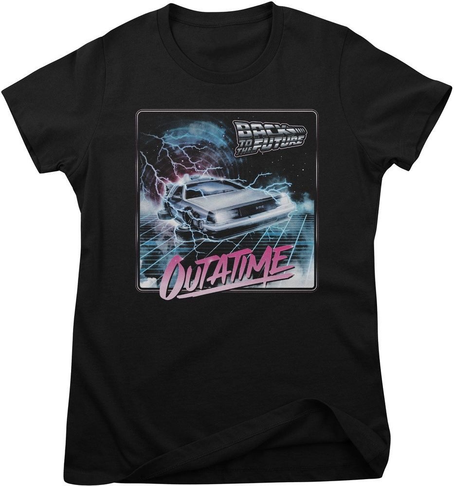 Back to the Future T-Shirt Back To The Future - 80's Outatime Girly Tee