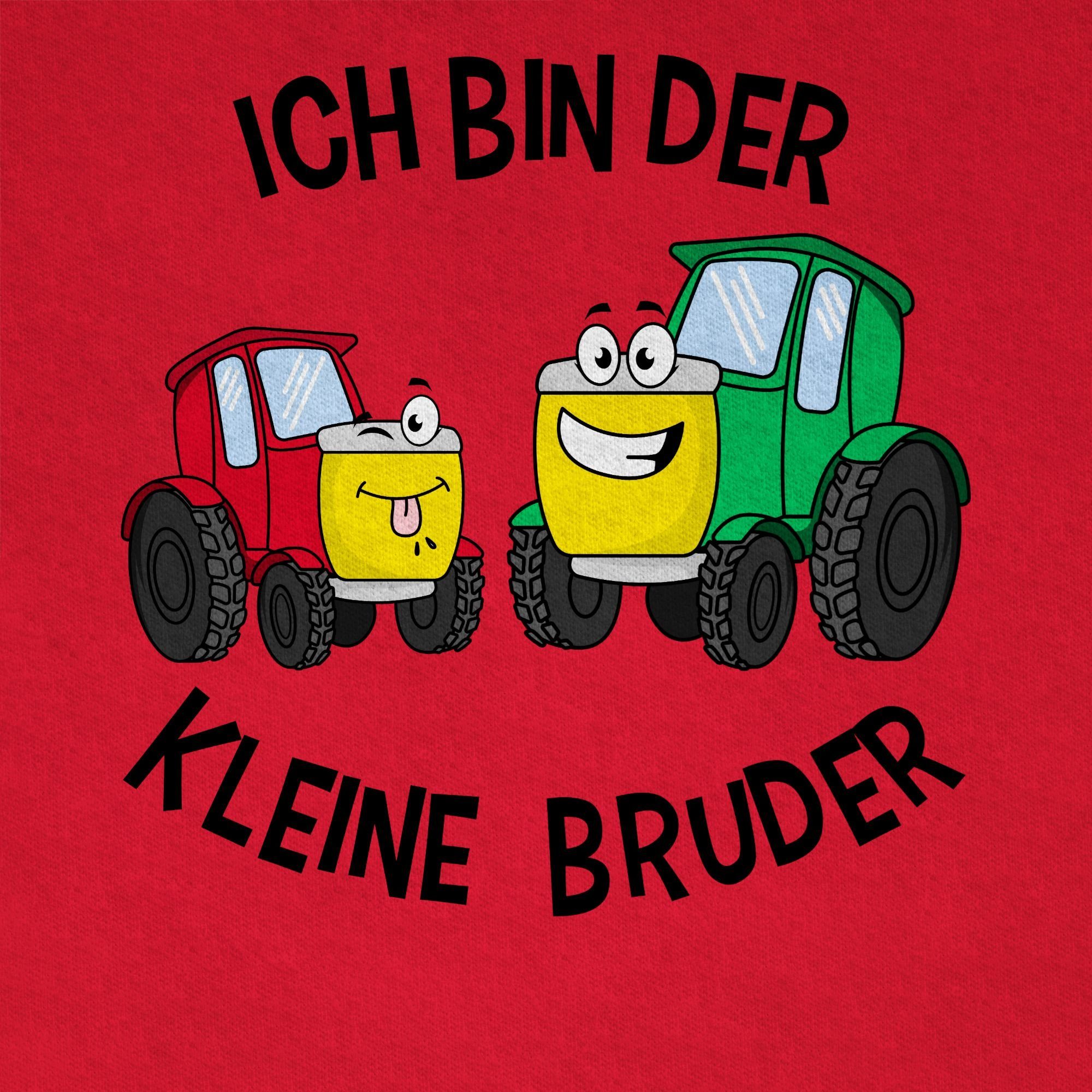 Bruder Traktor kleine Ich T-Shirt Bruder Shirtracer Kleiner bin der 3 Rot