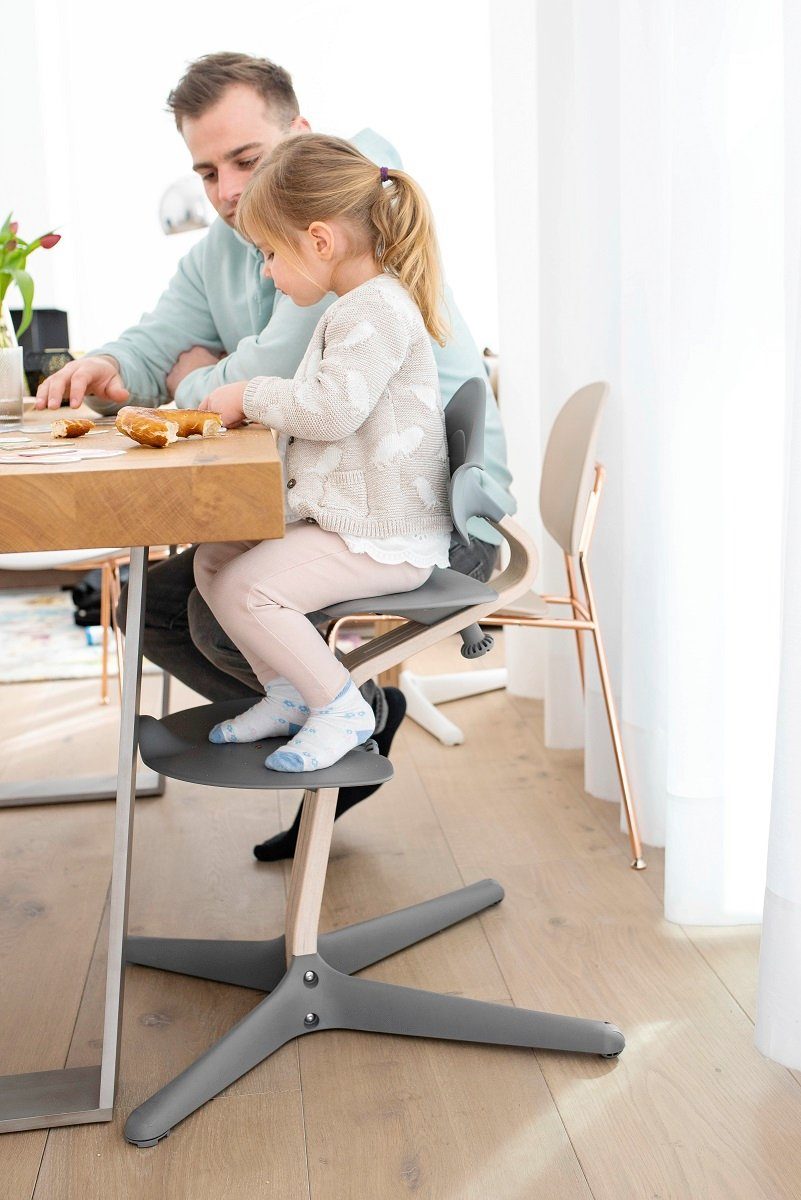 Stokke Hochstuhl für Babys 150 aktivem Geeignet zu Natural kg zu Erwachsene Sitzen der bis Grey Hochstuhl, bis inspiriert, Nomi®