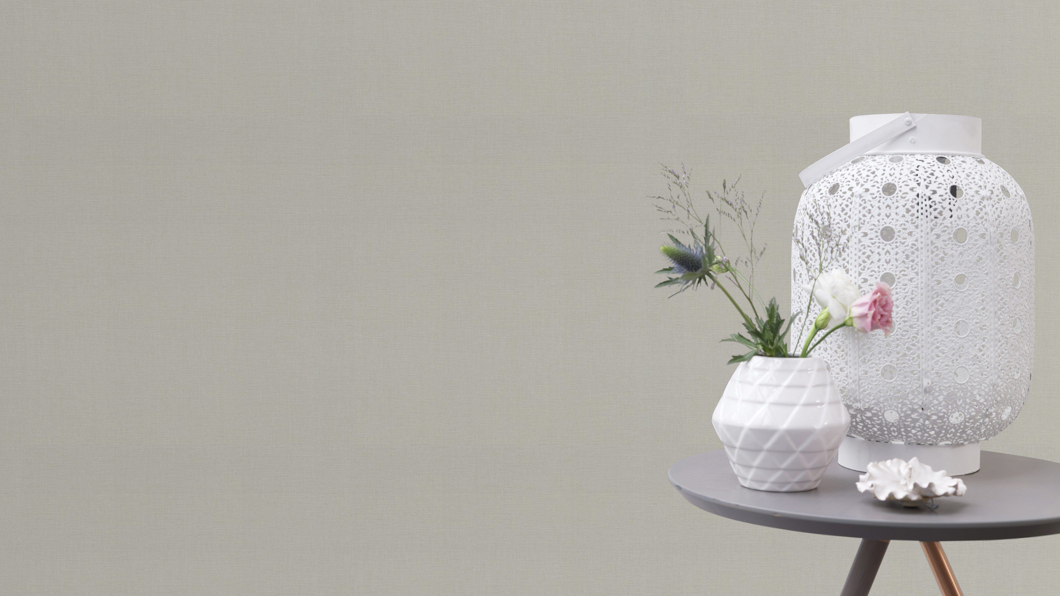 Rasch Vliestapete Rasch Salsa, Unis, grau 531336