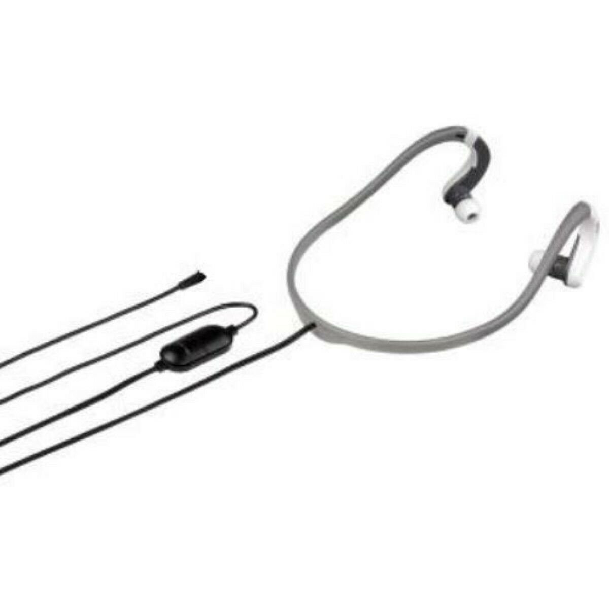 Hama Sport 2,5mm Headset Kopfhörer Nacken-Bügel Smartphone-Headset (Universal, Mikrofon, Lautstärkenregler, etc, Kein, gummierte Ohrpads Größen (S, M, L), Lautstärkeregler, Noise-Cancelling)