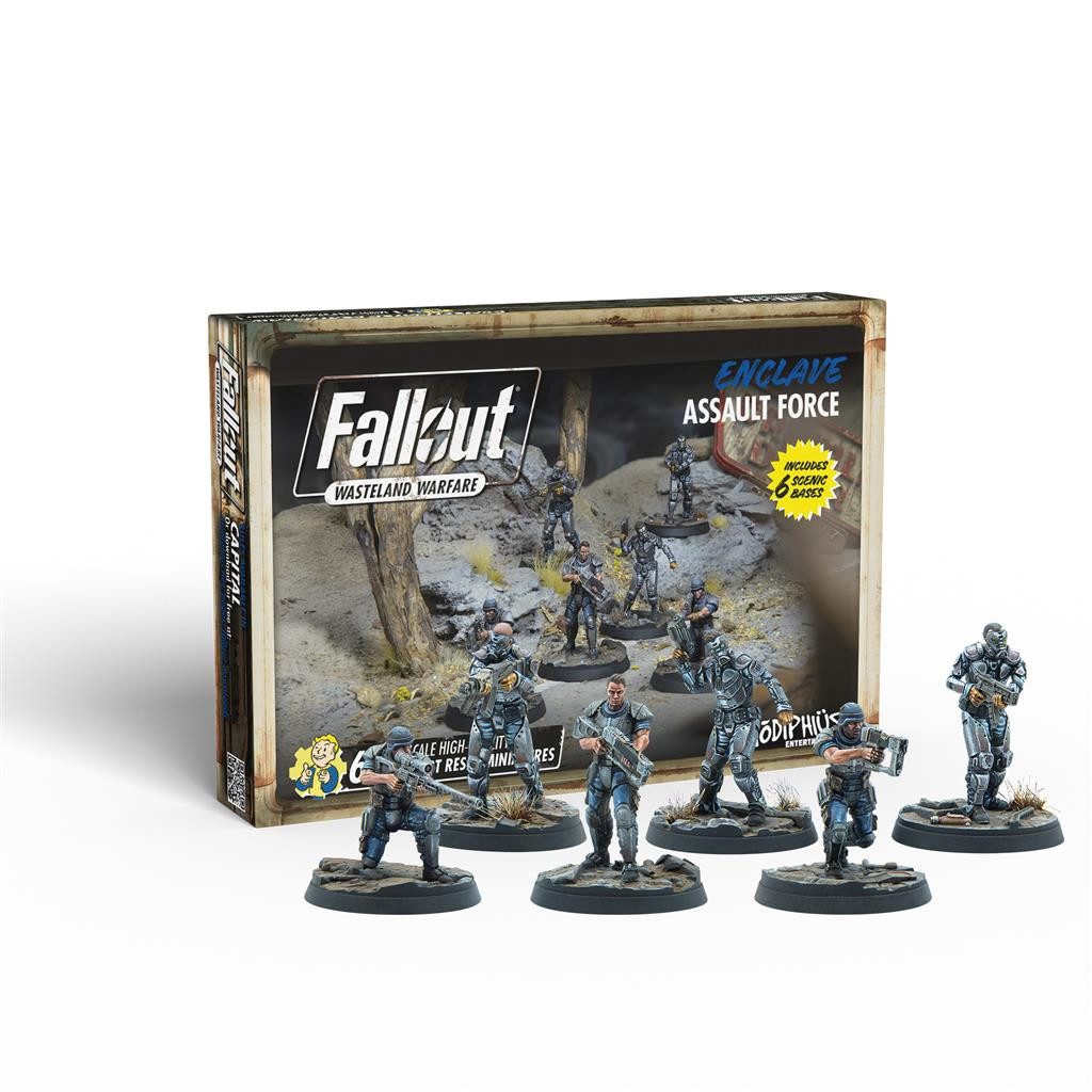 Modiphius Entertainment Modellbausatz Fallout: Wasteland Warfare - Enclave: Assault Force - Englisch