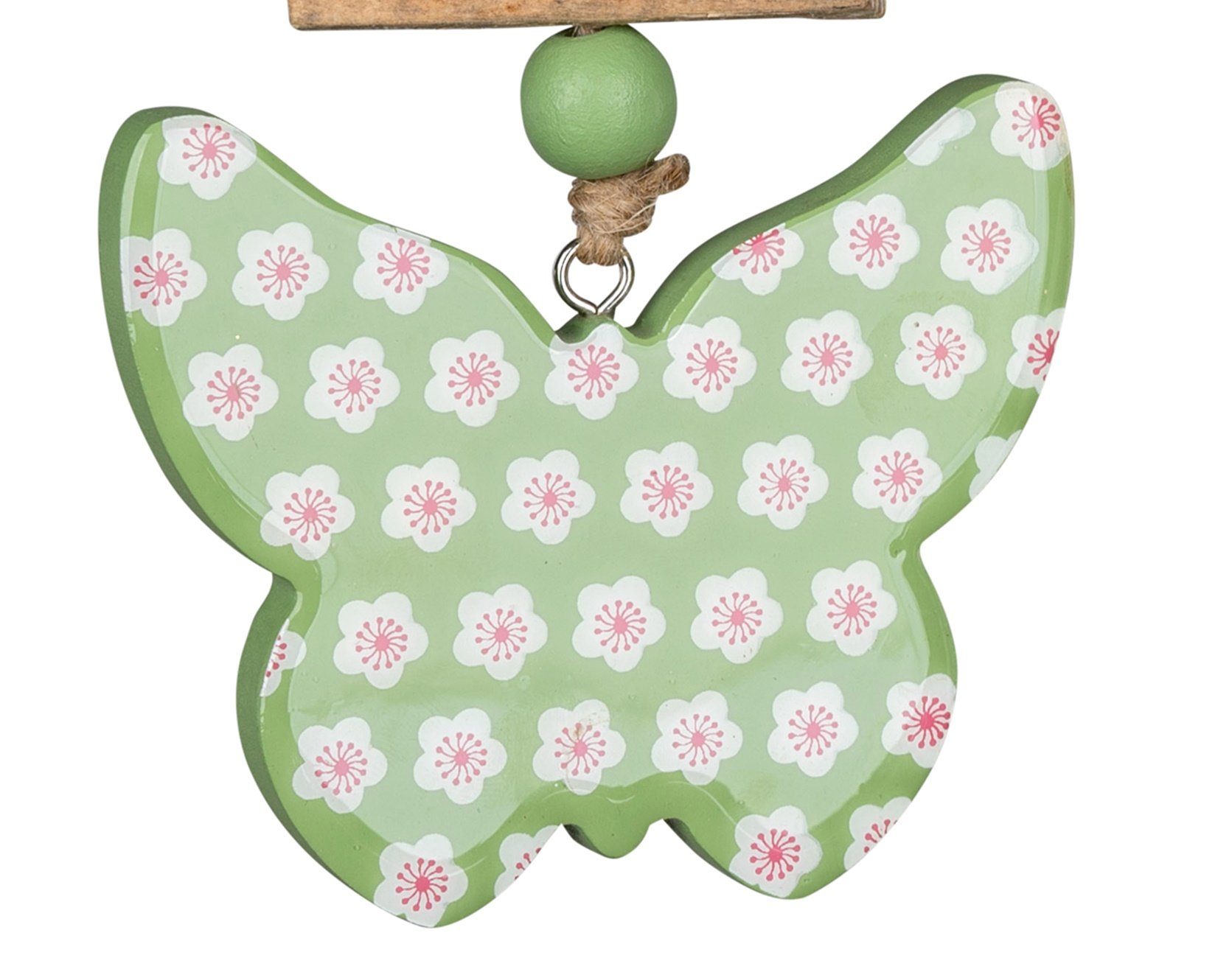 Hängedekoration Fenster-Girlande-Schmetterling mint dekojohnson grün 10x13cm