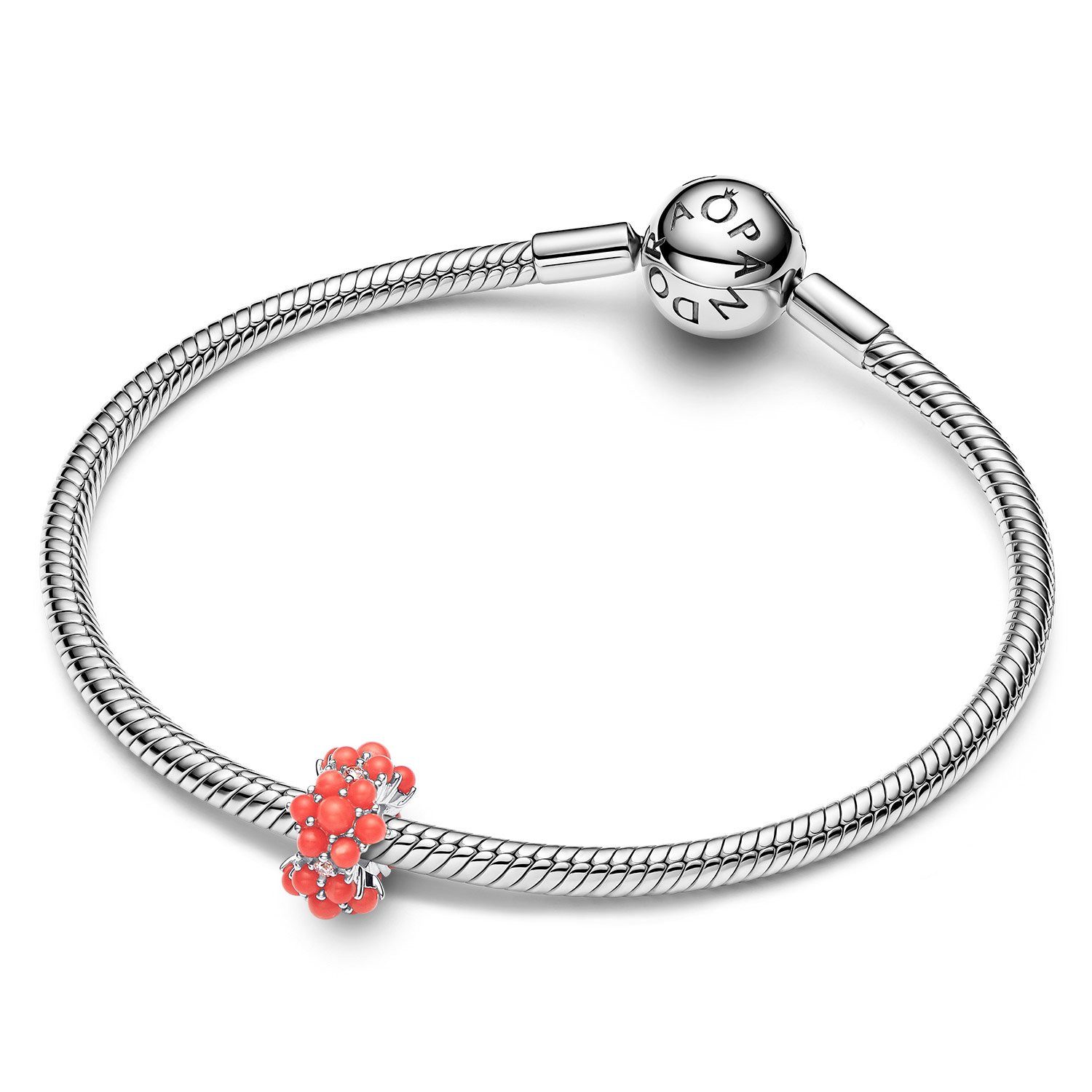Pandora Kettenanhänger Silber Charm Korallfarbener Ozean günstig online kaufen