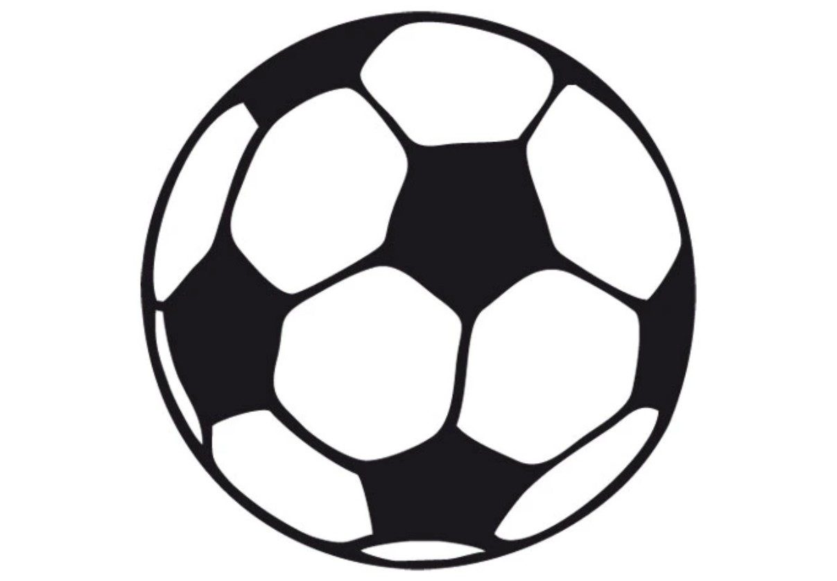 K&L Wall Art Wandtattoo Fußball, Sticker Wanddeko für Kinderzimmer, 1 Stk, 15x15 cm, Wandbild selbstklebend, entfernbar