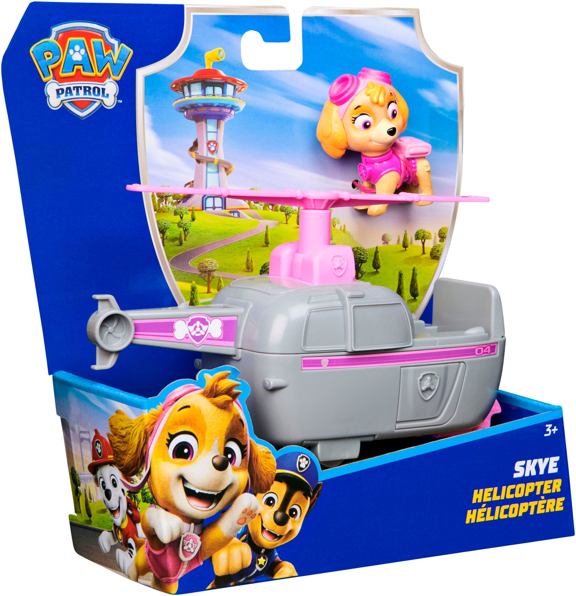 Spin Master PAW Patrol toy car, Basic Vehicle Skye, partly made from recycled material