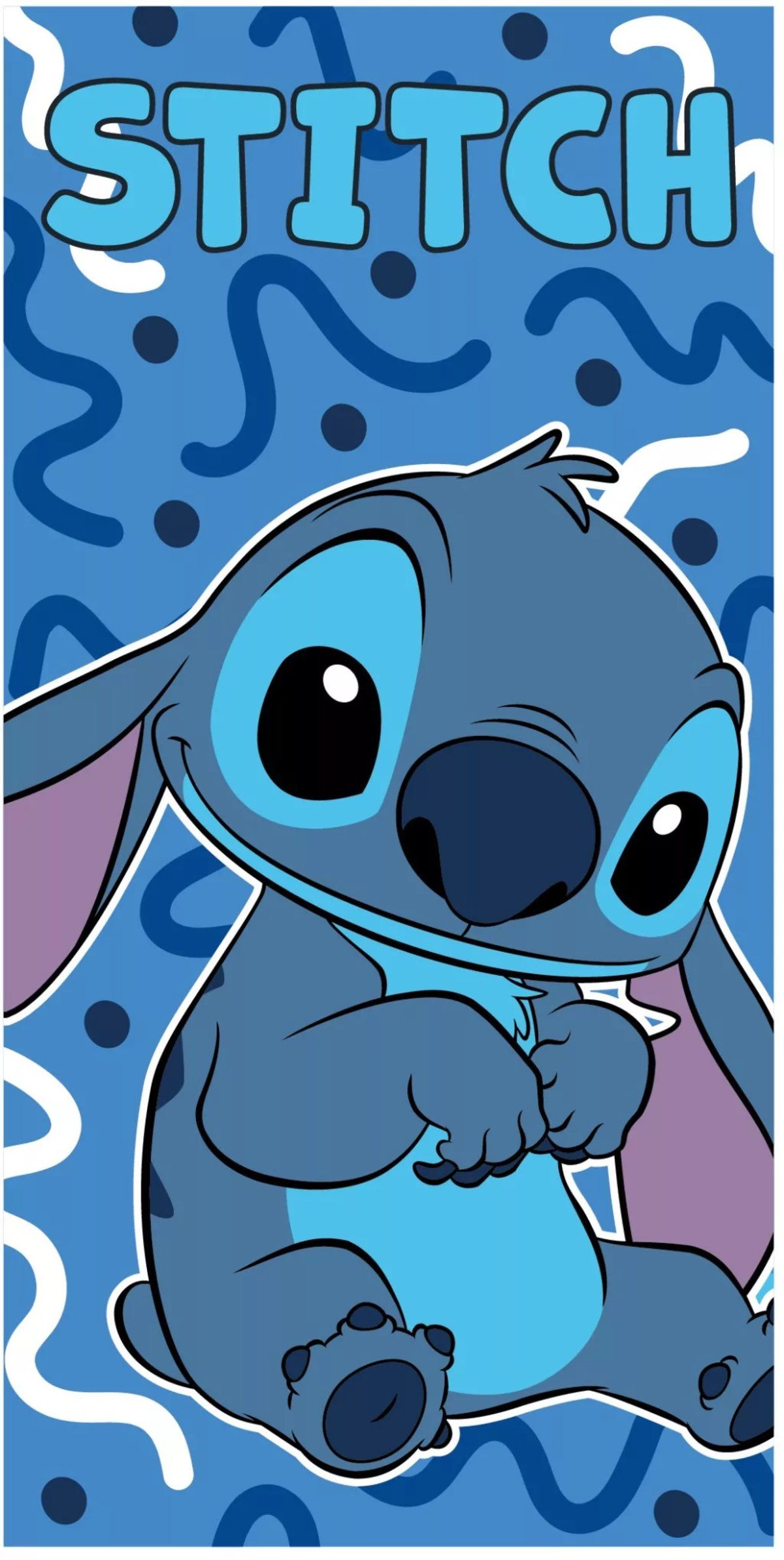Disney Badetücher Disney Stitch OHANA VIBES Badetuch, Strandtuch 70x140 cm (Fast Dry), Polyester (1-St)