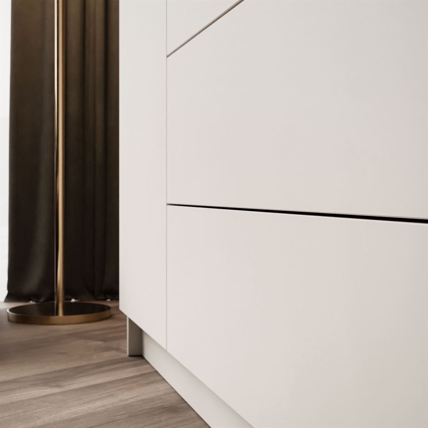 Lookway Kleiderschrank AURORA 4D2SZ KASCHMIR mit Schubladen 200x57x213 cm – Bild 5 von 5