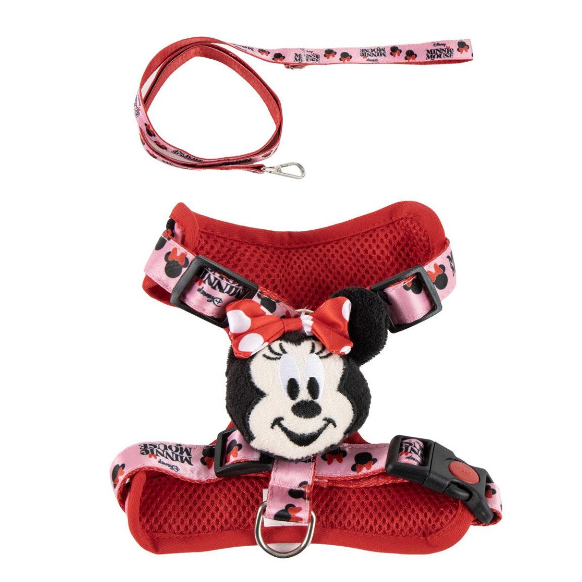 Disney Minnie Mouse Geschirr Hunde Geschirr mit Leine für Spaziergänge und Alltag