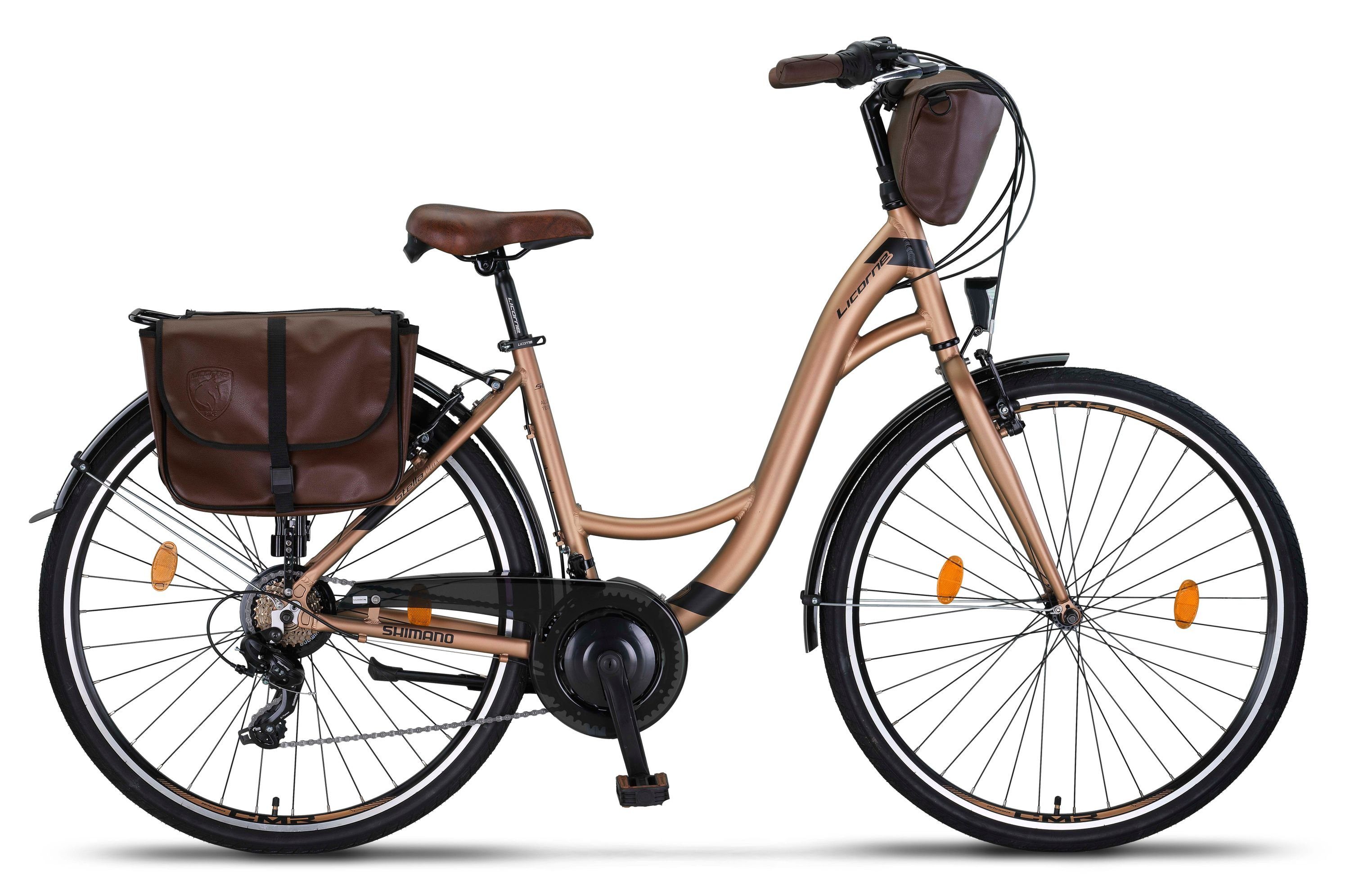 Gang Plus Licorne Aluminium, Gold Stella Cityrad Bike 21 Premium Licorne Bike Bike City