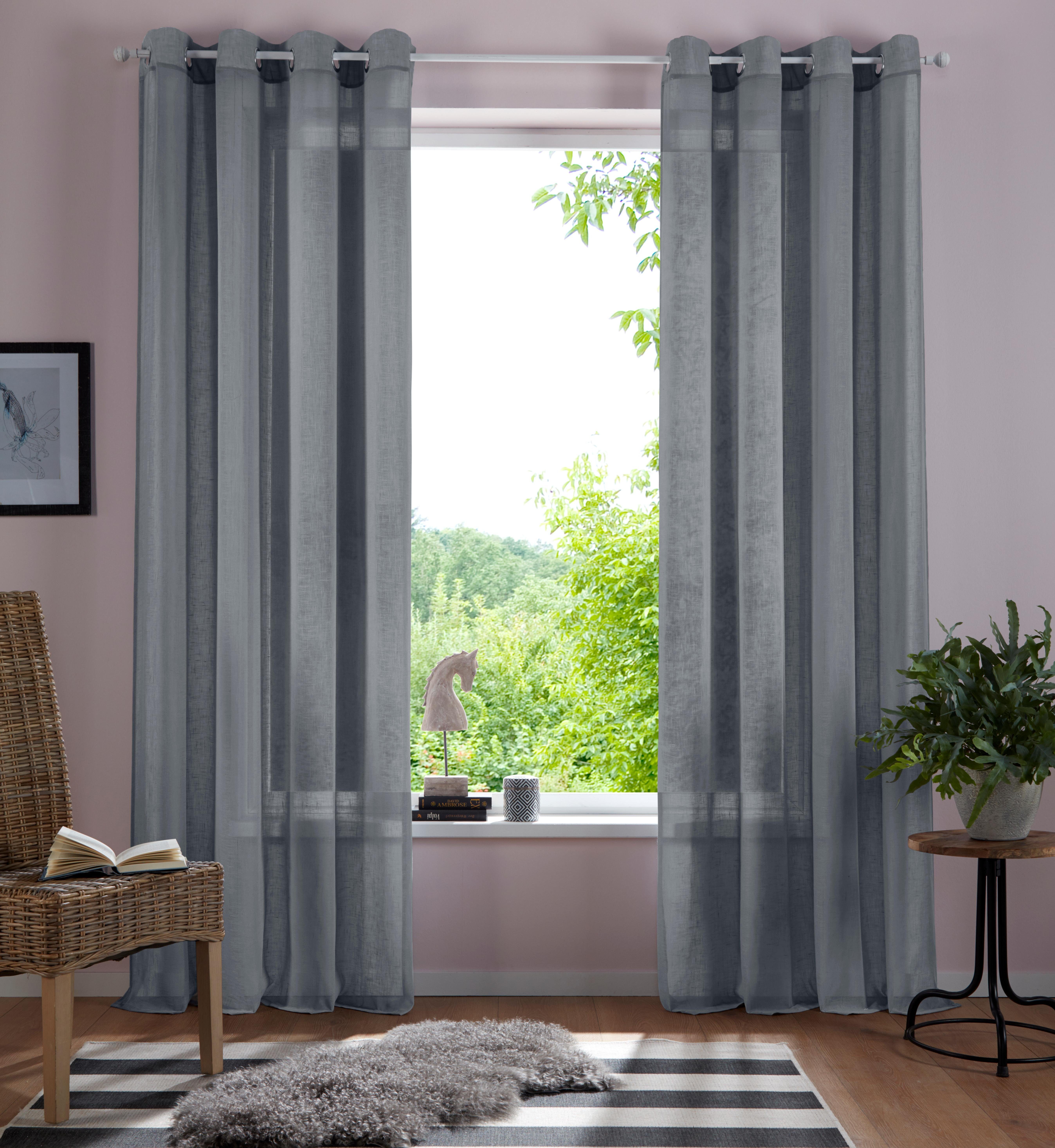 Home affaire Gardine Mara, Ösen (1 günstig online kaufen