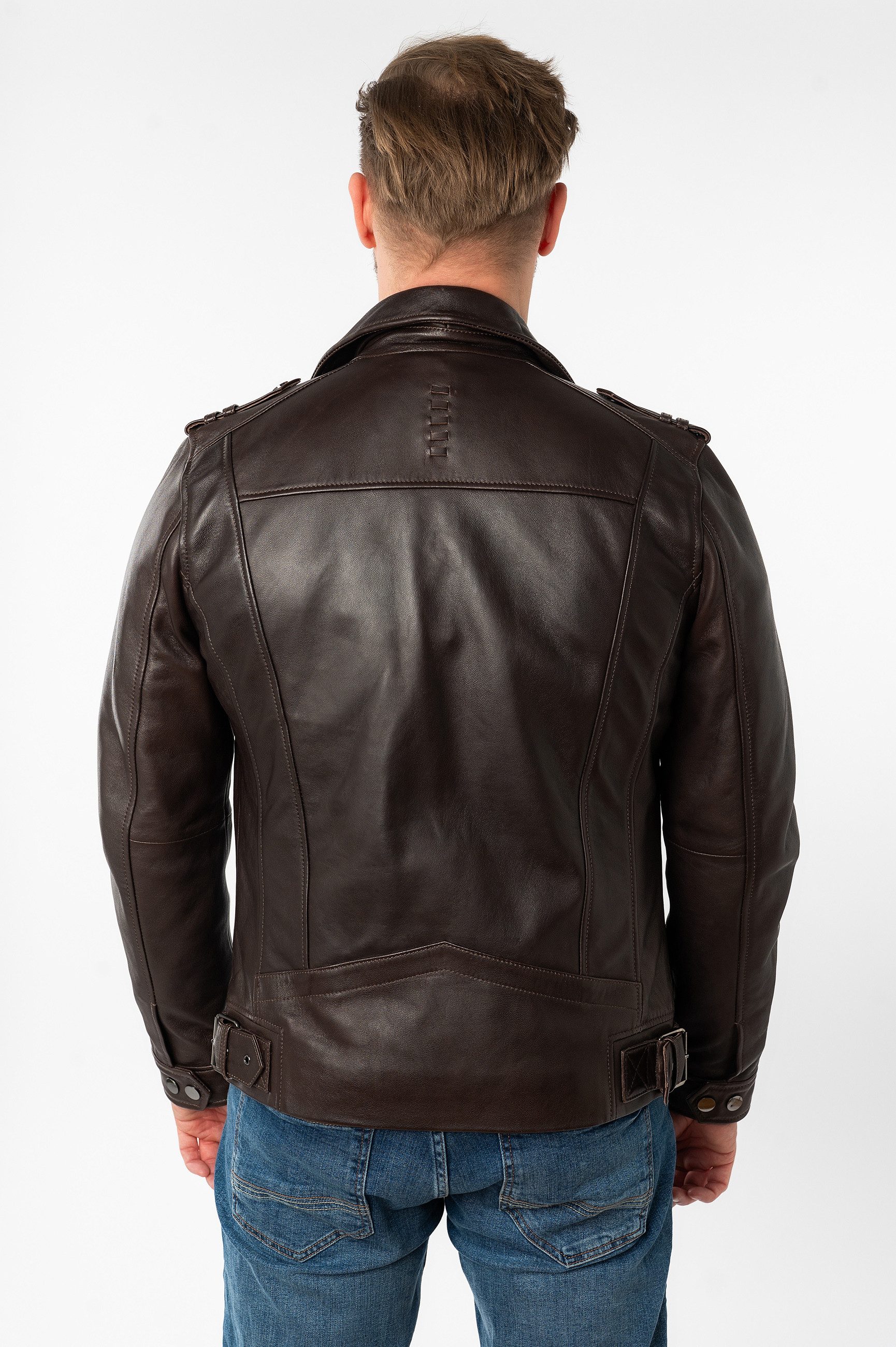 Mauritius Lederjacke MMRibano SF mit Reverskragen