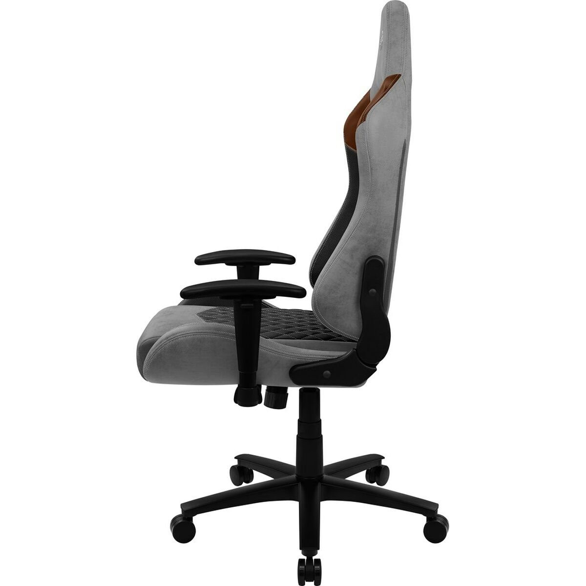 DUKE Grau Gaming-Stuhl Grey Schwarz Bürostuhl Tan 180 AeroSuede Aerocool Aerocool