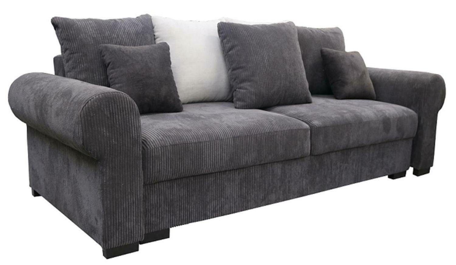 JVmoebel Sofa, Schlafsofa big xxl Lümmel Wohnzimmer Couch 256cm Bettfunktion Sofa