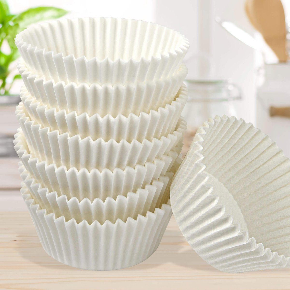 Zenker Muffinform FACKELMANN Muffinförmchen, Papier, 75 St., weiß