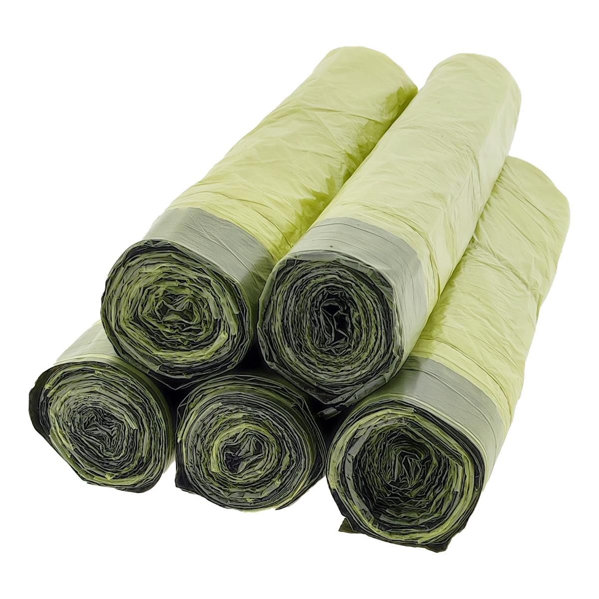 varivendo Müllsack HDPE Säcke "Der gelbe Sack", Abfalltüte Wertstoffsack Wertstoffbeutel Wertstofftüte