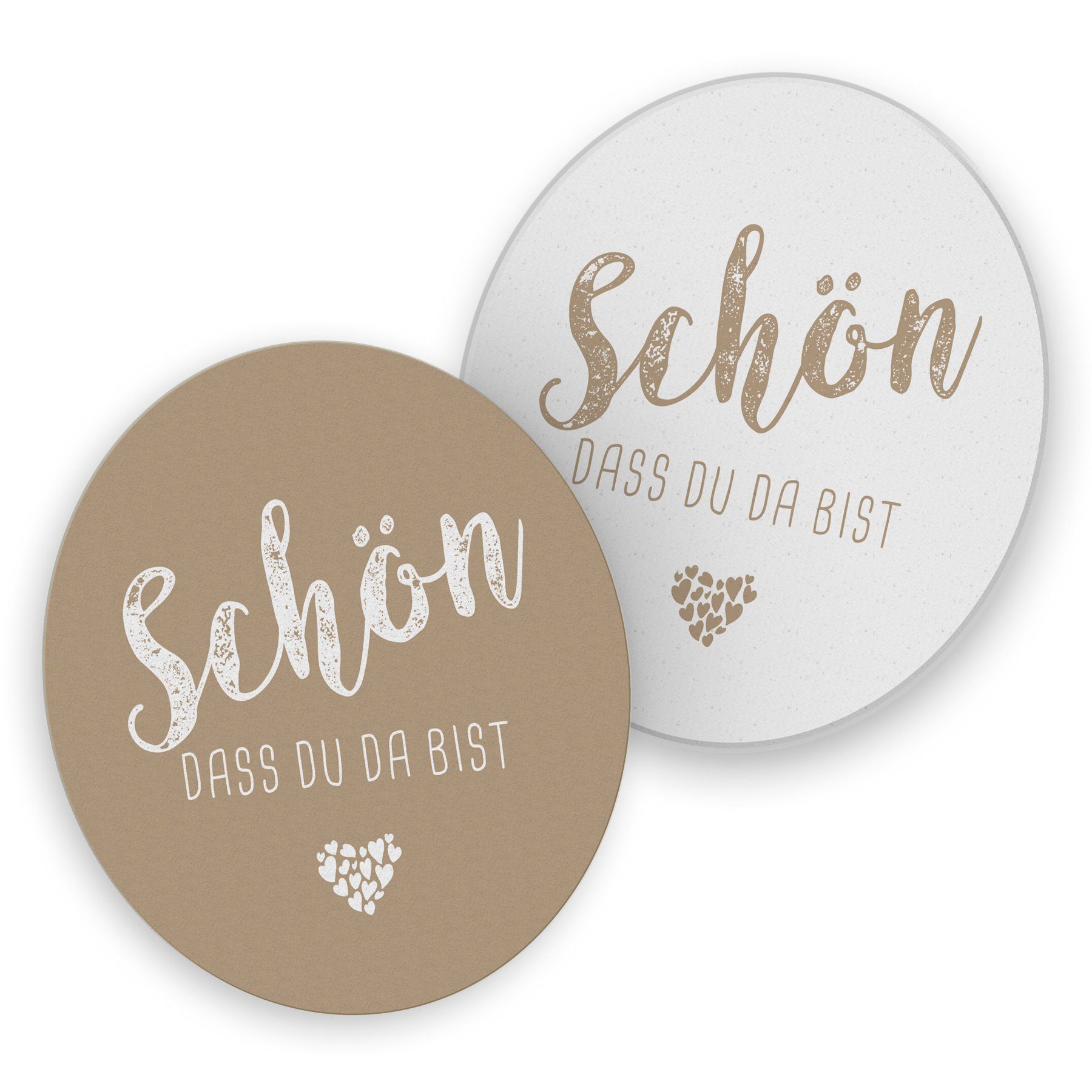 itenga Каботажное судно itenga 40x Каботажное судно Подставки "Schön dass du da bist" latte macchi