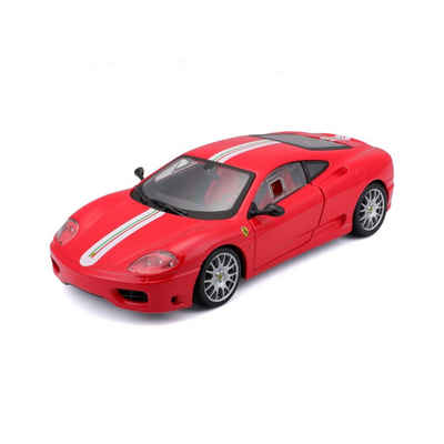 Bburago Modellauto Ferrari Challenge Stradale (rot), Maßstab 1:24, detailliertes Modell