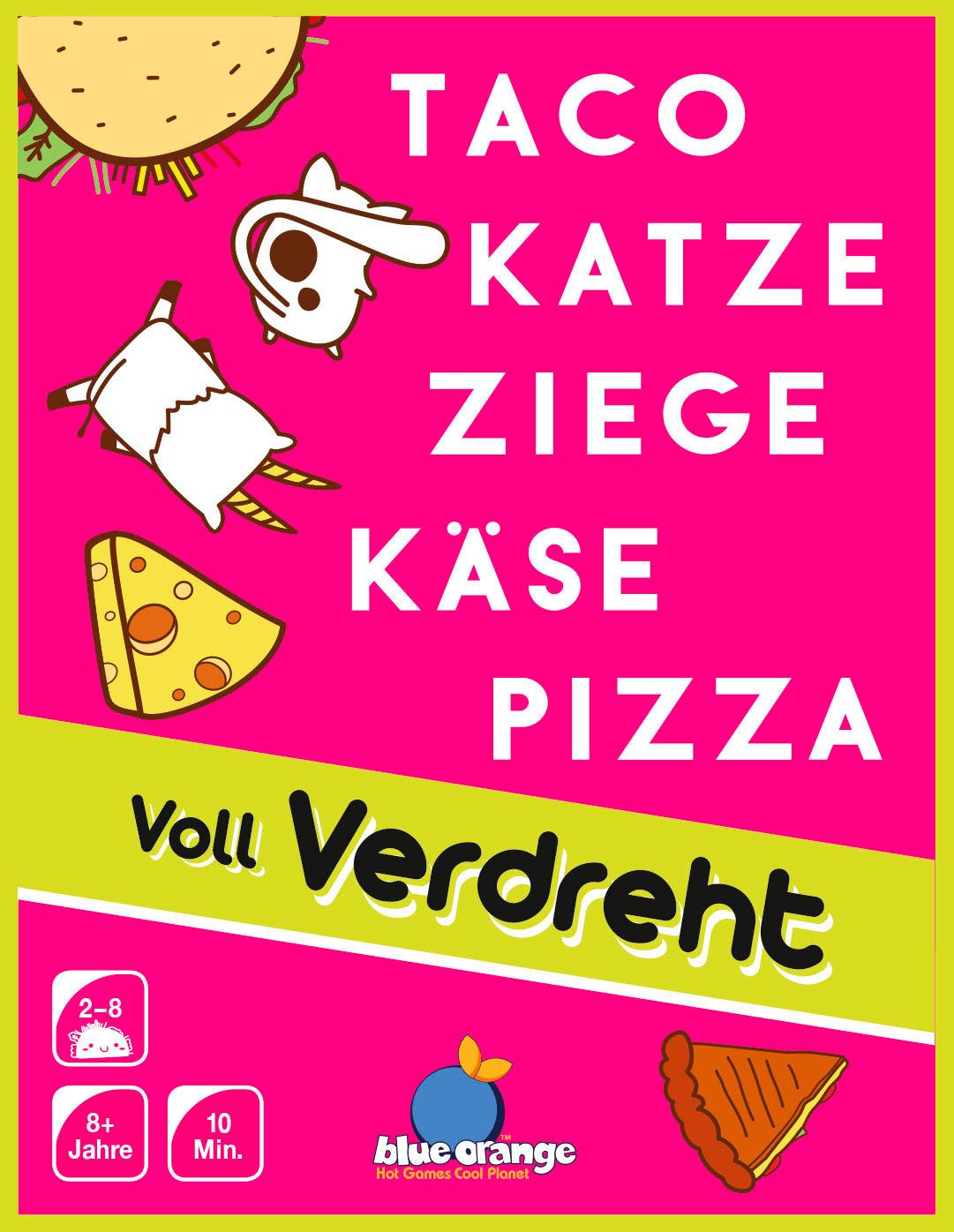 Asmodee Spiel Taco Katze Ziege Käse Pizza: Voll Verdreht, Kinderspiel