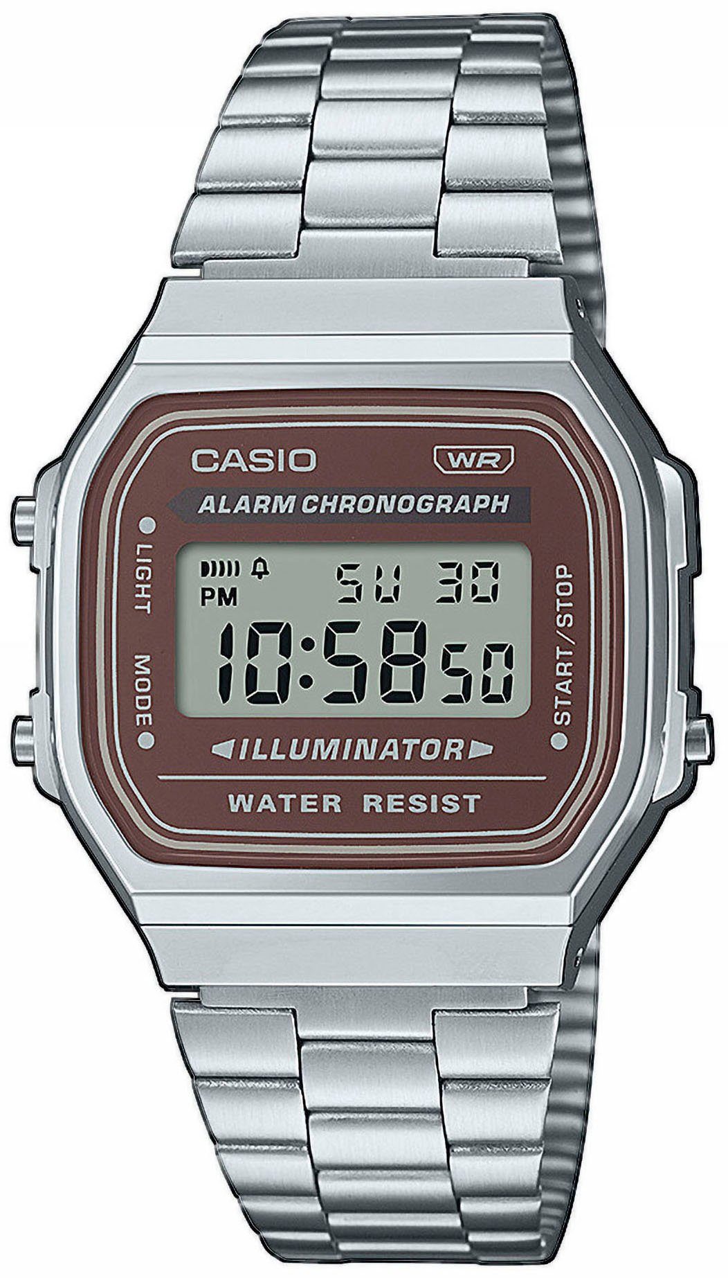 CASIO VINTAGE Chronograph A168WA-5AYES, Quarzuhr, Armbanduhr,Damenuhr, günstig online kaufen
