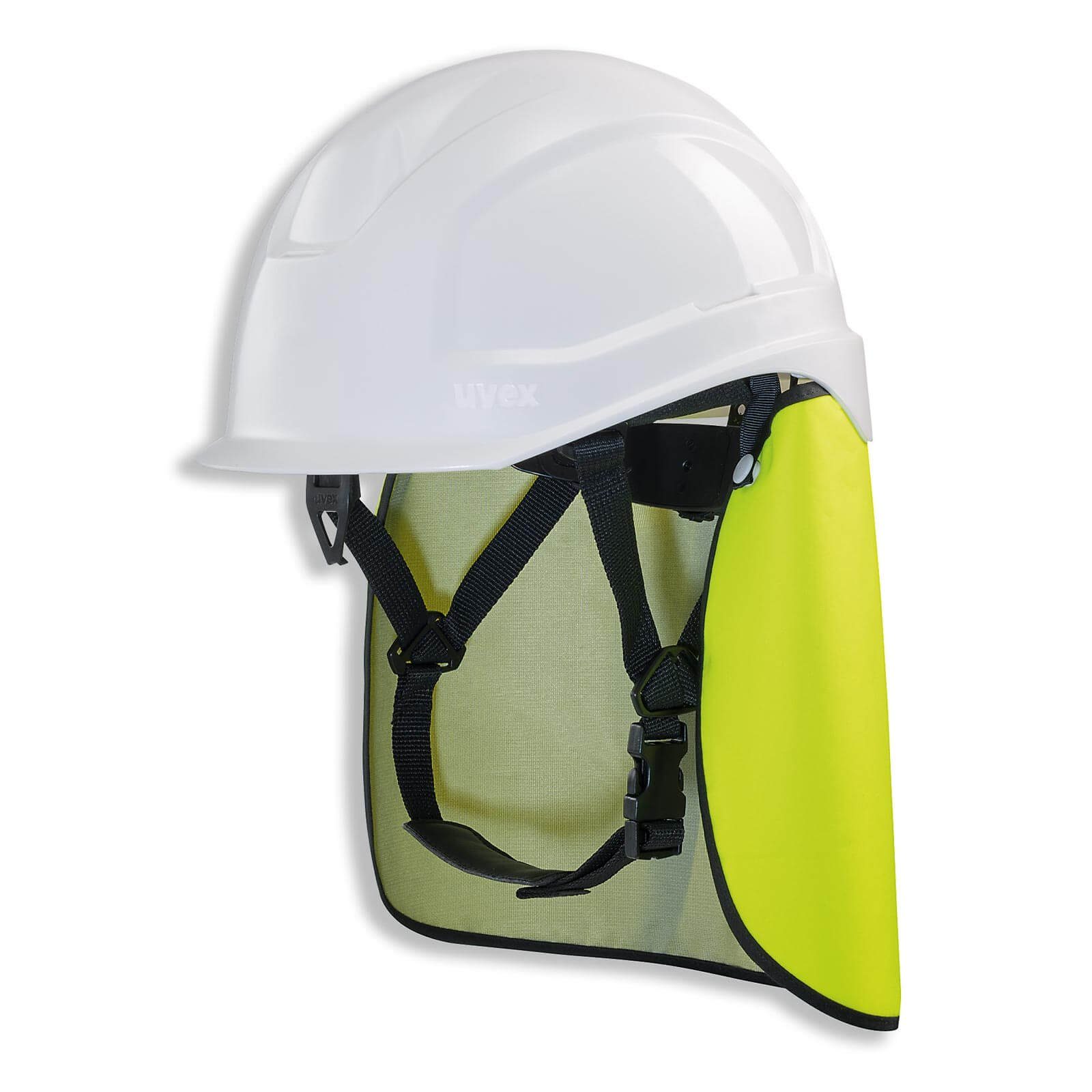 Uvex Schutzhelm pheos S-KR IES - Arbeitsschutz-Helm mit Nackenschutz weiß